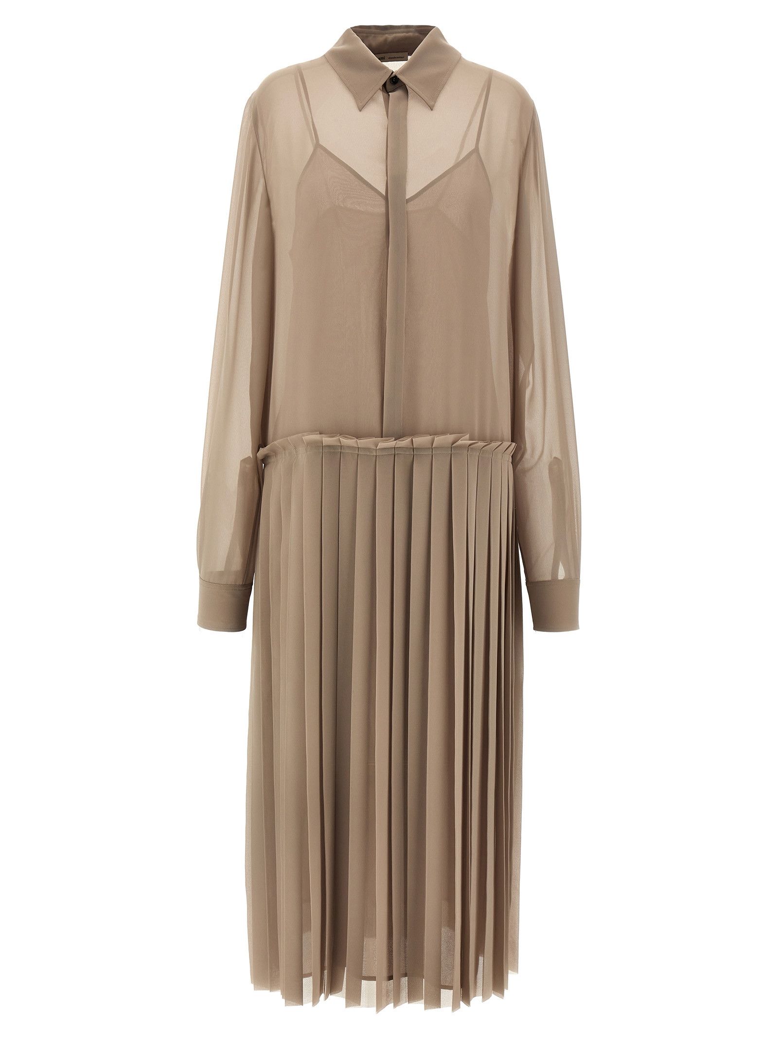 'Pleated Midi' Dress