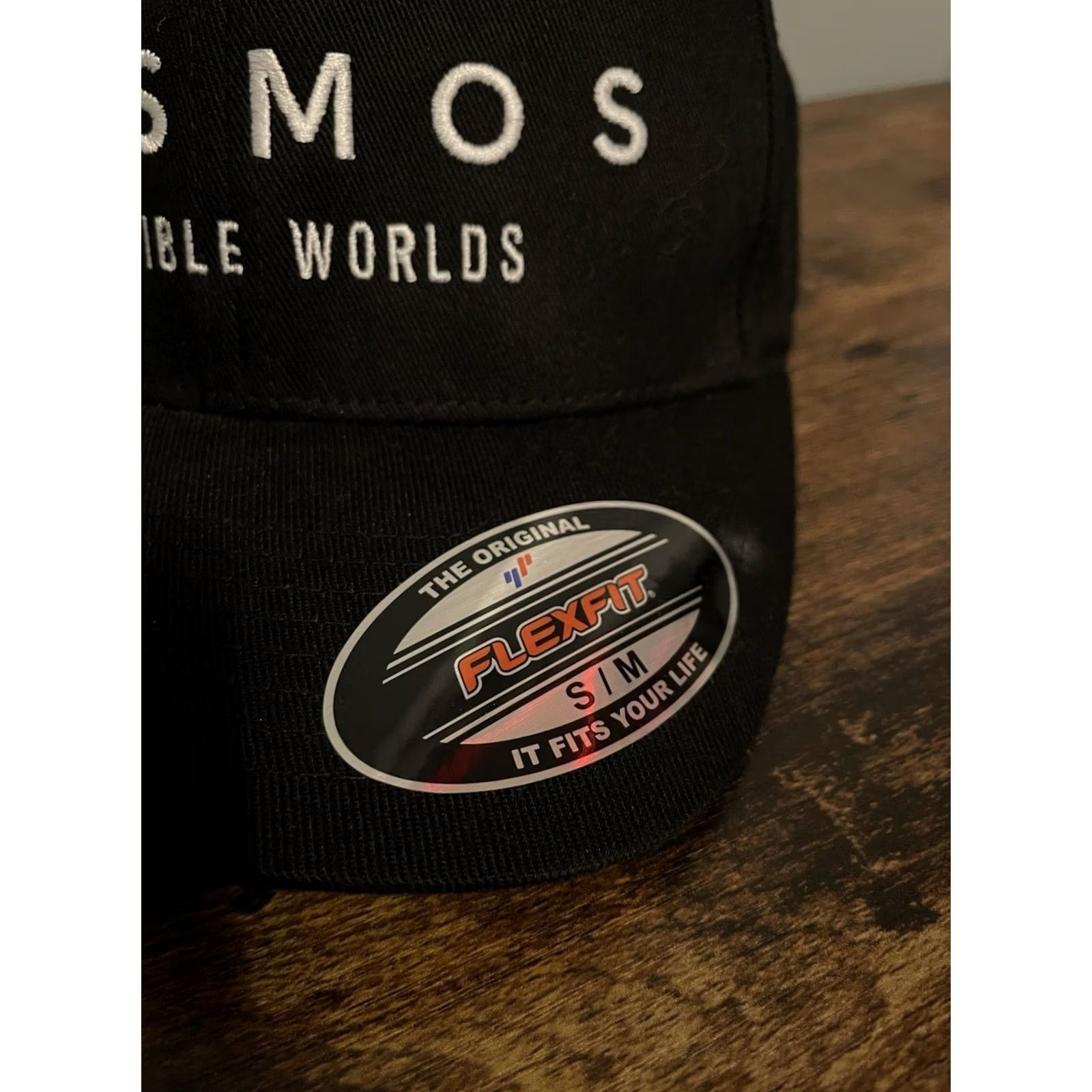 Vintage - Using the most important keywords ("Vintage Cosmos Possible Worlds Black Hat S/M FlexFit Merch Promo Trucker Size ONE SIZE - 3 Thumbnail