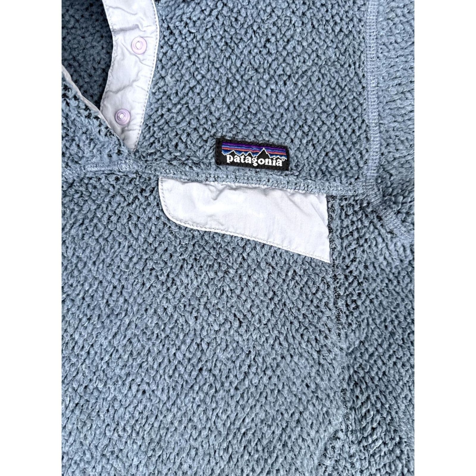 Patagonia Patagonia Sweatshirt Womens XS Blue Fleece Snap T Mock Neck Pullover Hiking Size XS / US 0-2 / IT 36-38 - 6 Thumbnail