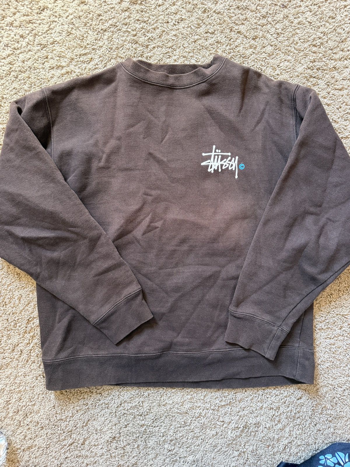 Stussy Stussy Brown Crewneck Size M Size US M / EU 48-50 / 2 - 2 Thumbnail