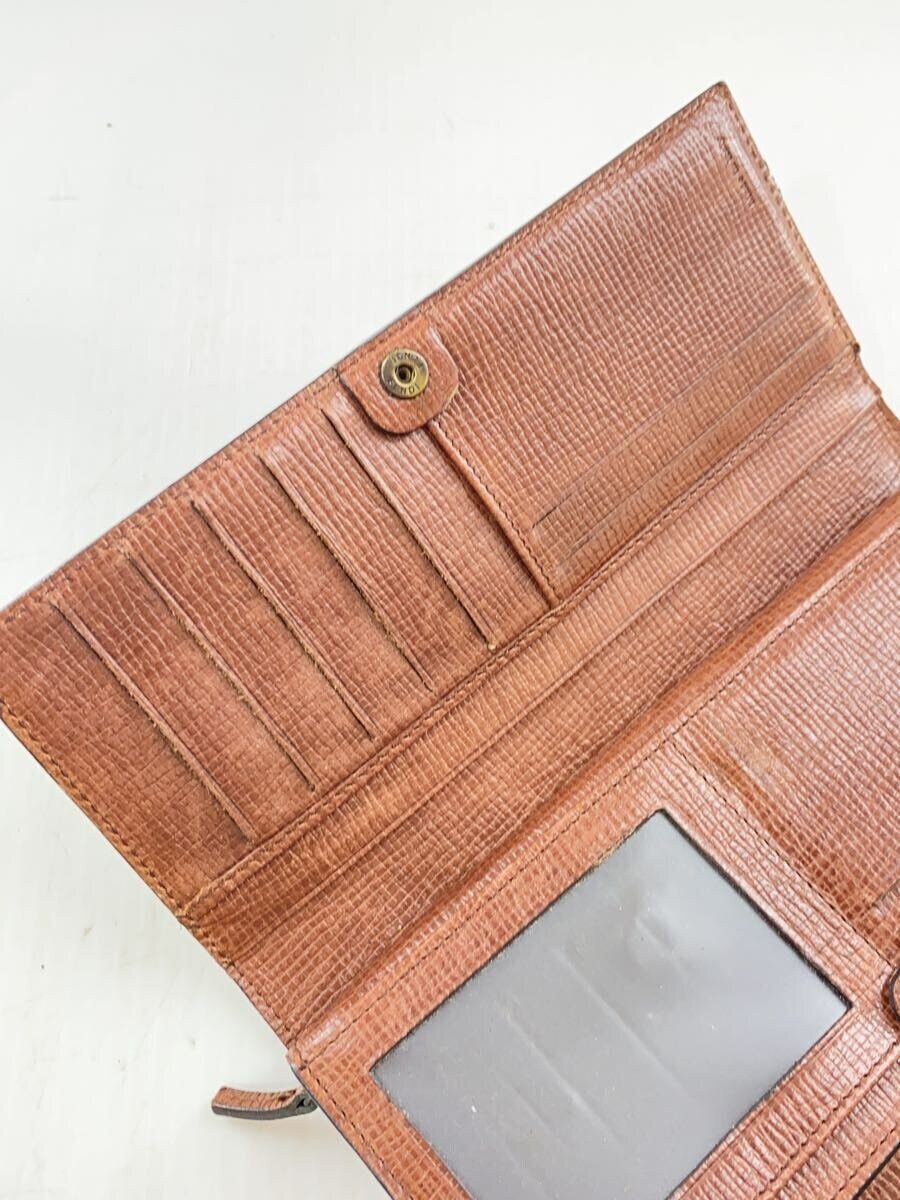 Fendi Zucca Pattern Long Wallet Brown