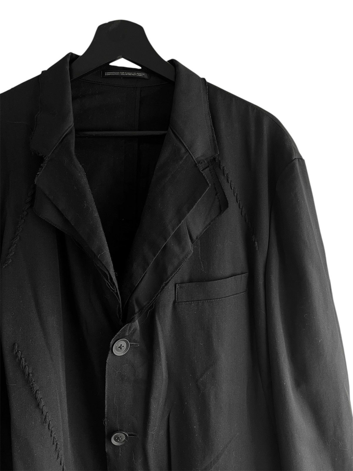 Yohji Yamamoto Yohji Yamamoto Pour Homme AW15 Jacket Size 38R - 4 Thumbnail