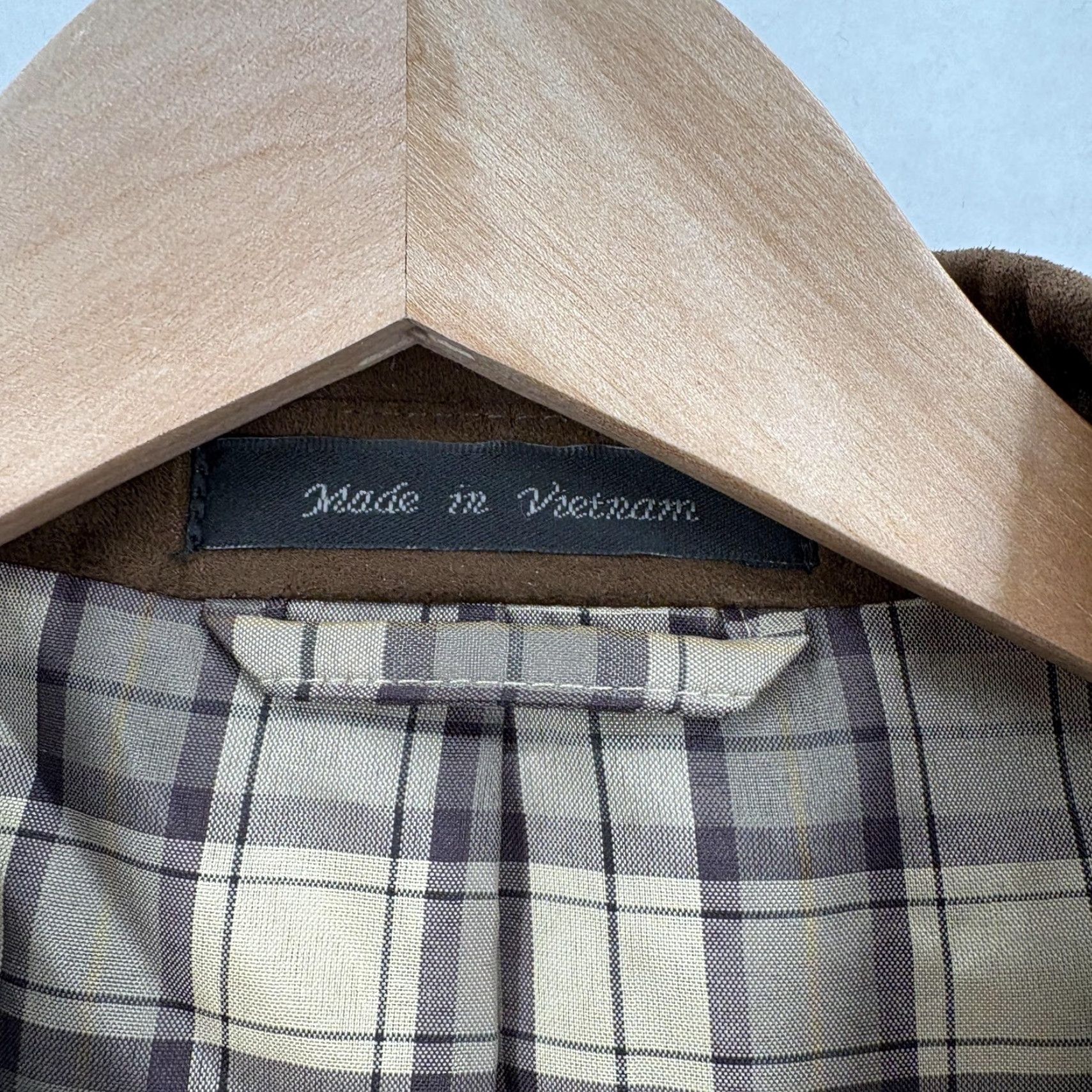 Ralph Lauren Lauren Ralph Lauren Blazer Mens 44L Brown Faux Suede Sport Coat Equestrian Plaid Shirt No Jacket? Size 44R - 4 Thumbnail