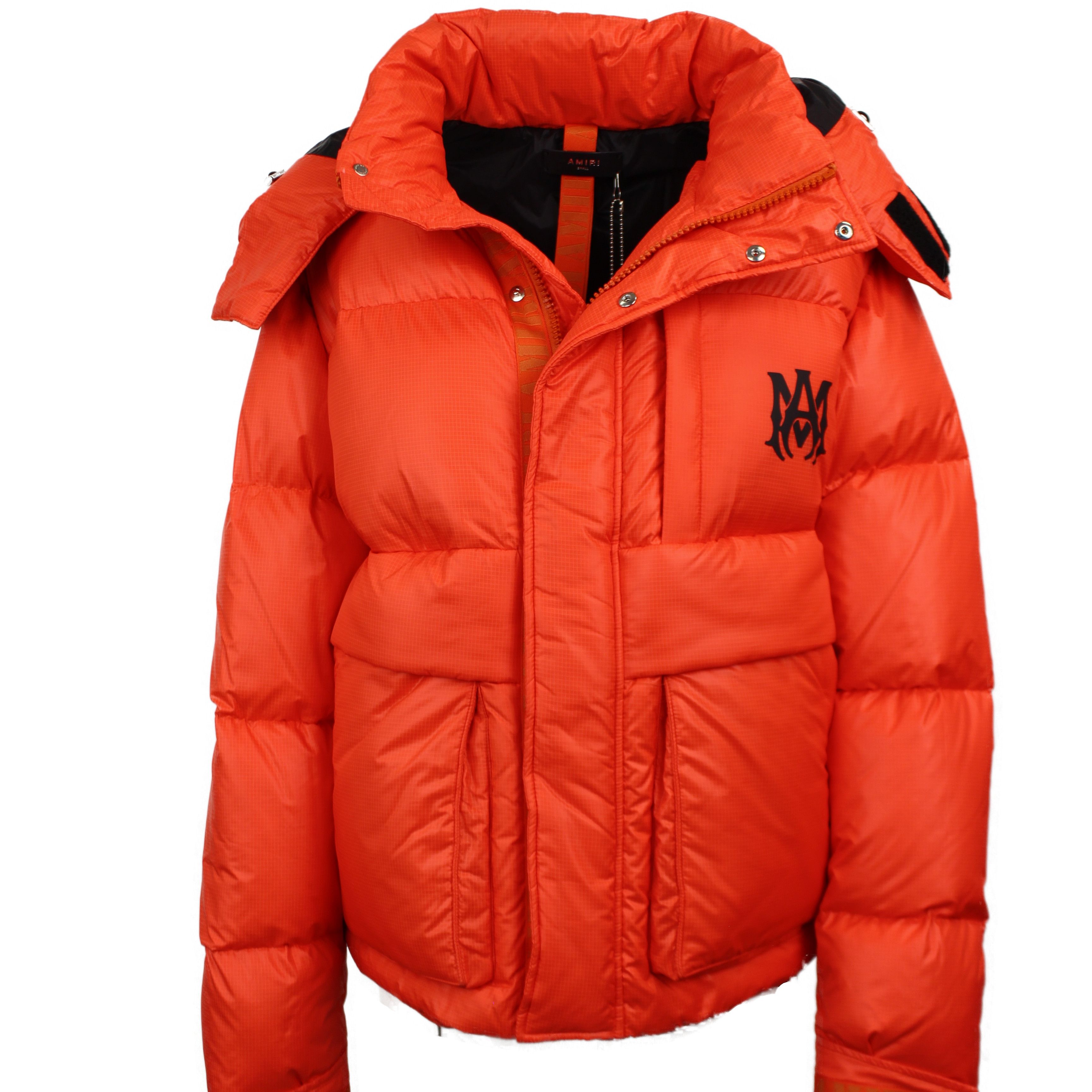 image of Amiri Down Puffer Orange Down & Puffer Jackets Size S, Men's