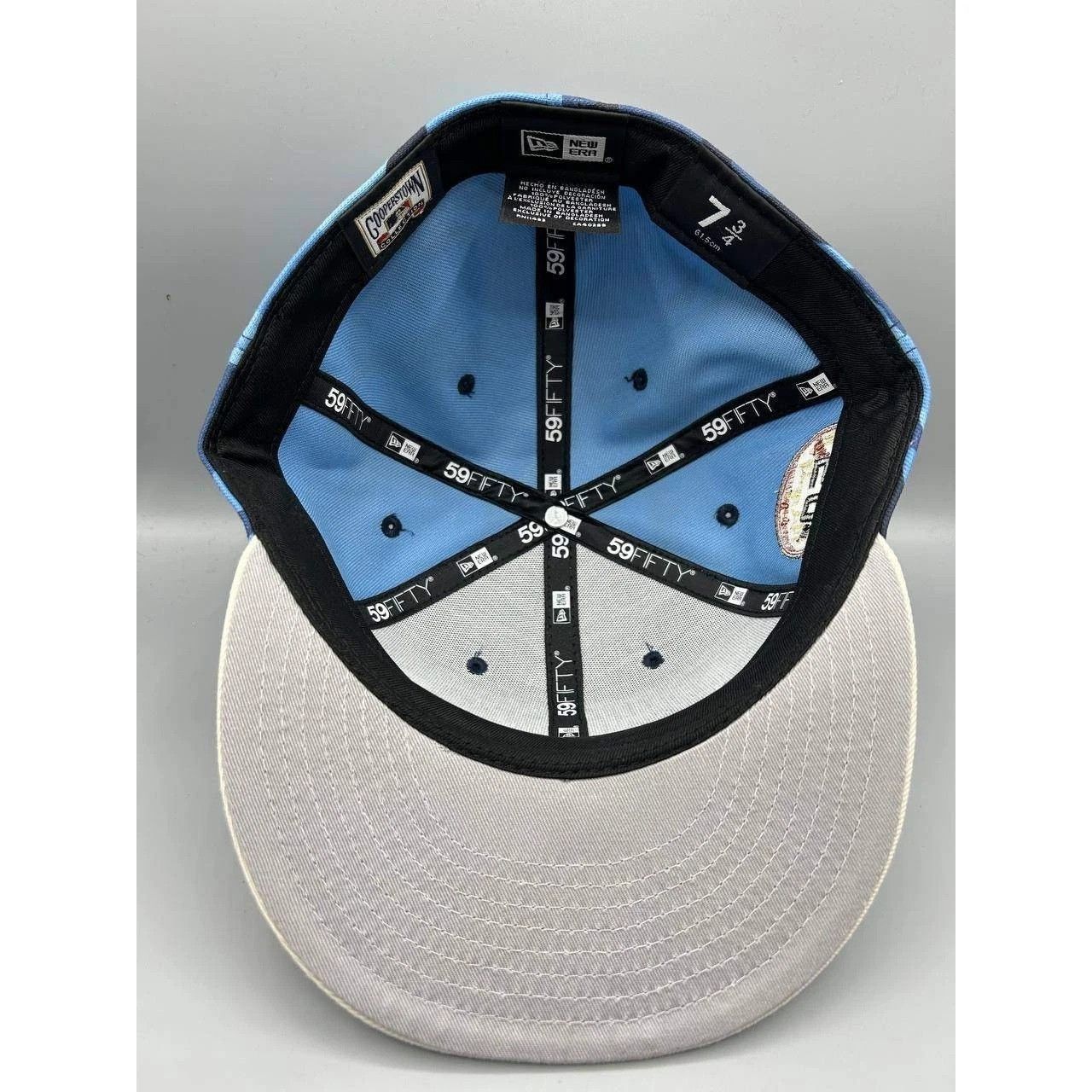 New Era New York Mets Hat Men 7 3/4 Blue Camo MLB Fitted Cap Size ONE SIZE - 2 Thumbnail