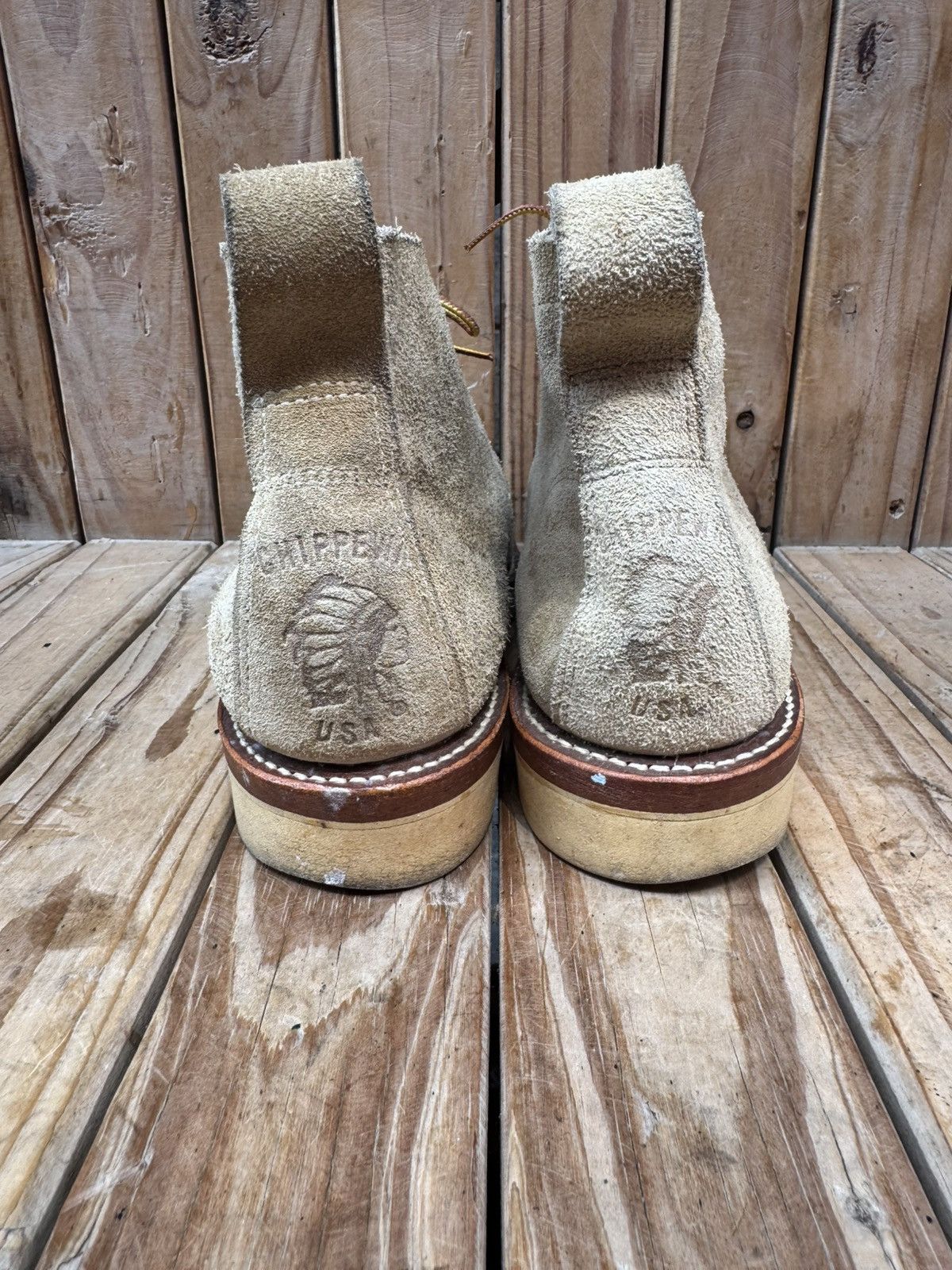 Chippewa Chippewa Grey Men’s Chukka leather boots sz US 8 EE UK 7 Size US 8 / EU 41 - 6 Thumbnail
