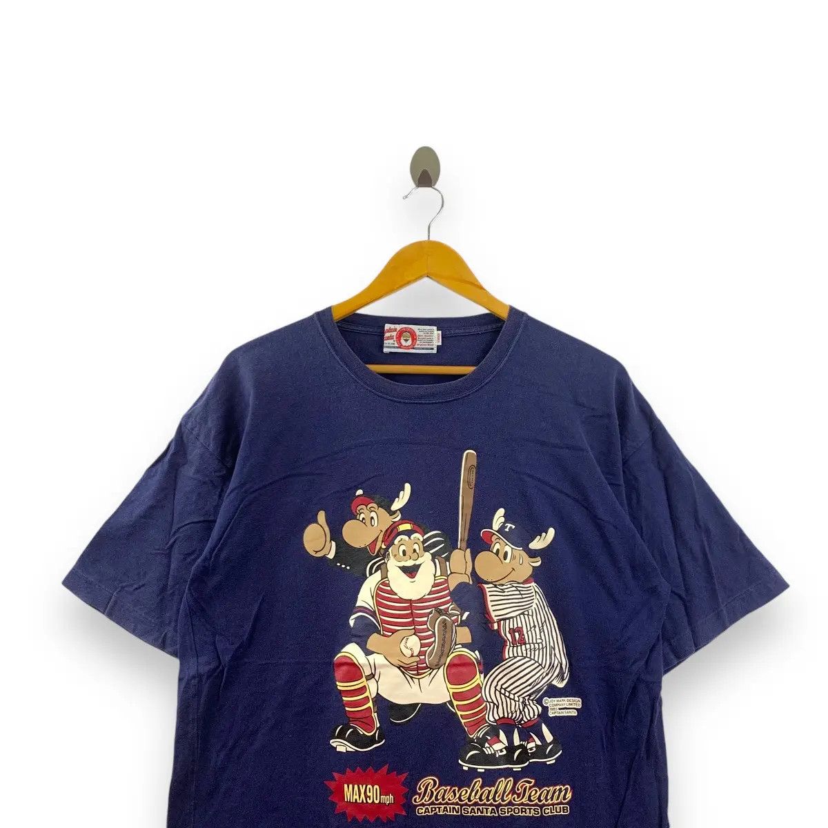 Vintage Vintage 1985 CAPTAIN SANTA BASEBALL Joy Mark Tee Shirt Size US L / EU 52-54 / 3 - 2 Thumbnail