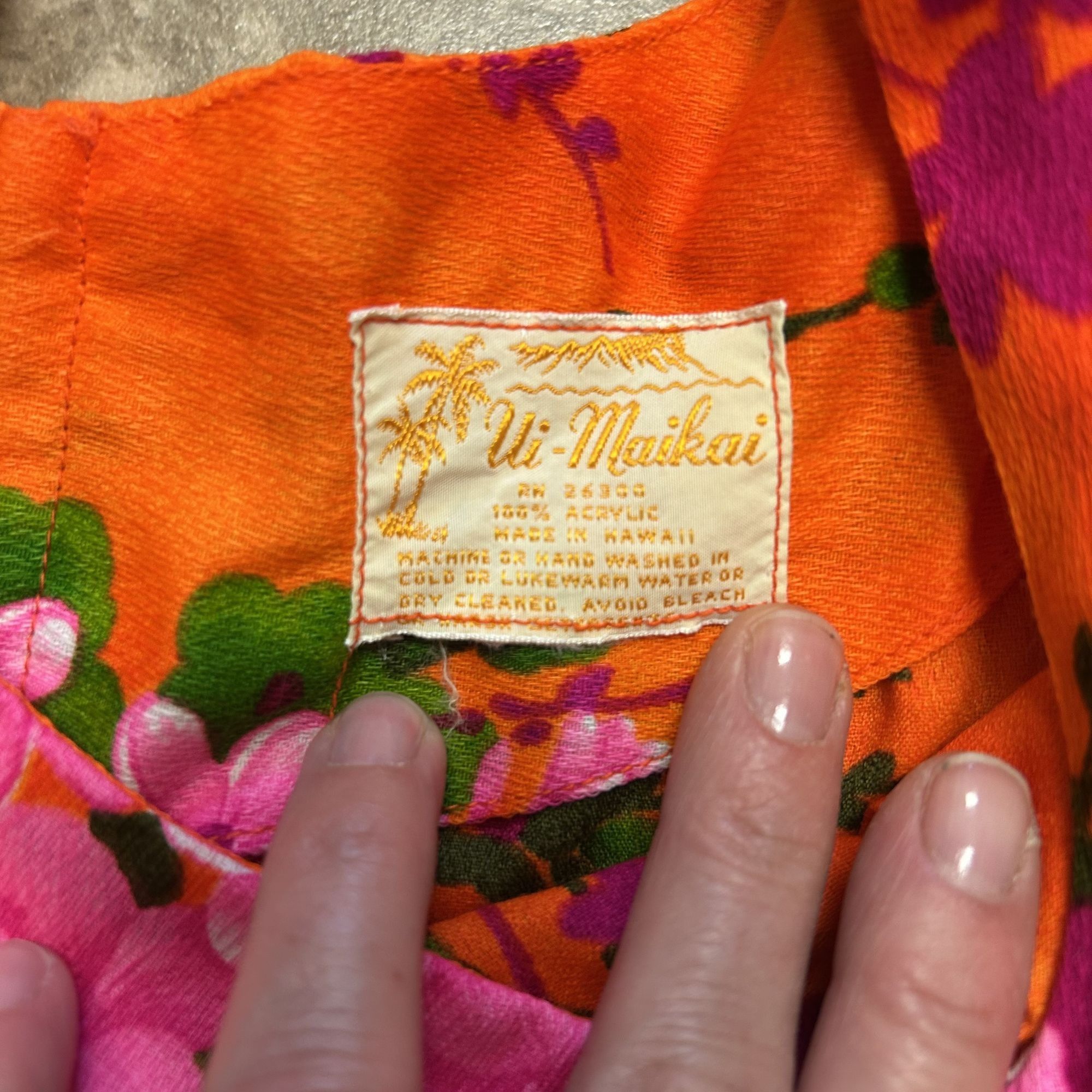 Other 60's Ui Maikai Floral Hawaiian WEDDING Dress Honeymoon Maxi Size S / US 4 / IT 40 - 7 Thumbnail