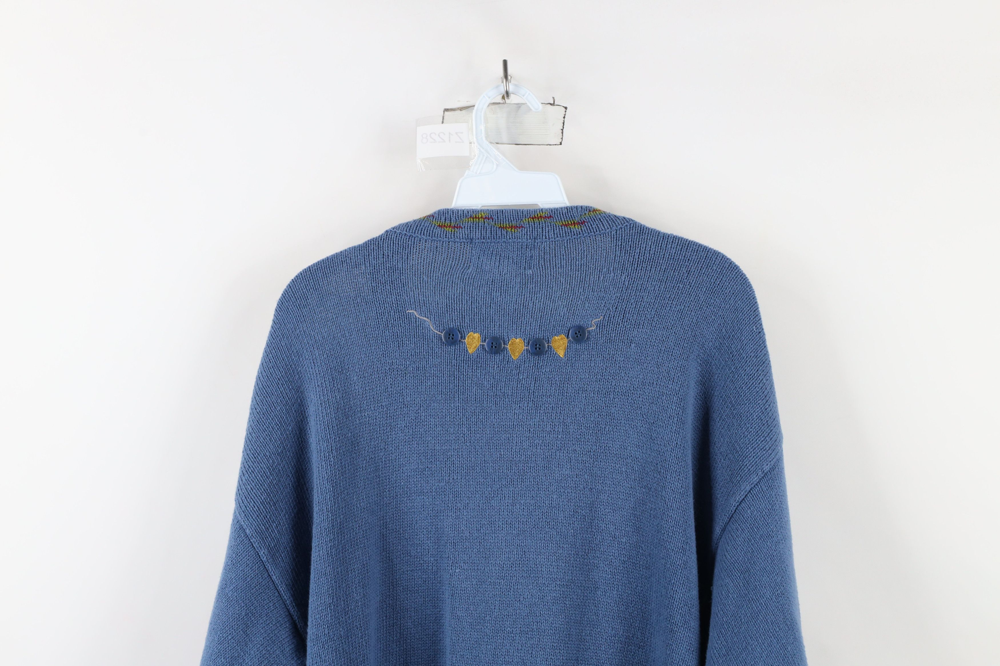 Vintage Vintage 90s Streetwear Angel Garden Tree Cardigan Sweater Size L / US 10 / IT 46 - 14 Thumbnail