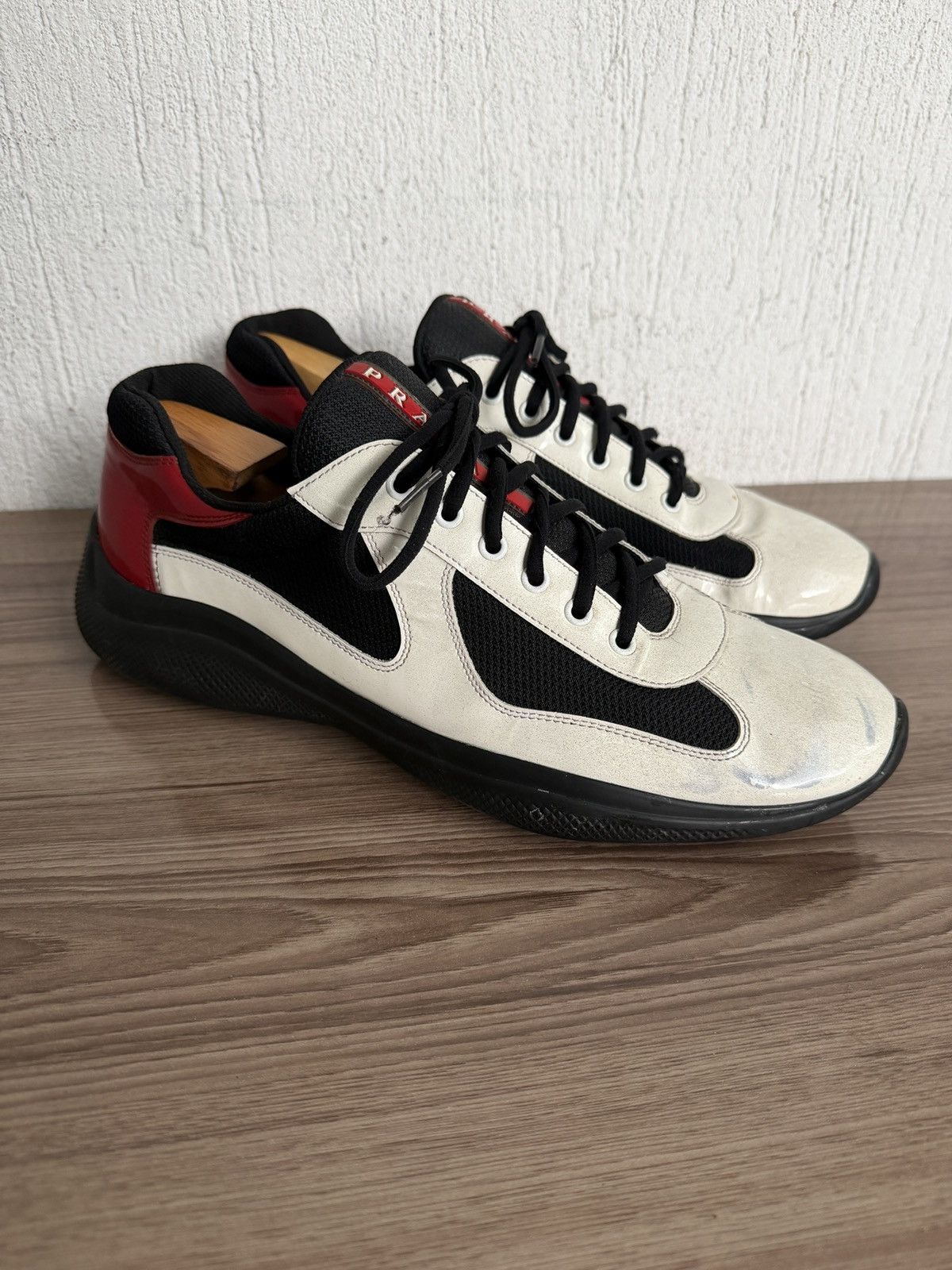 Prada America cup leather trainers Size US 12 / EU 45 - 2 Thumbnail