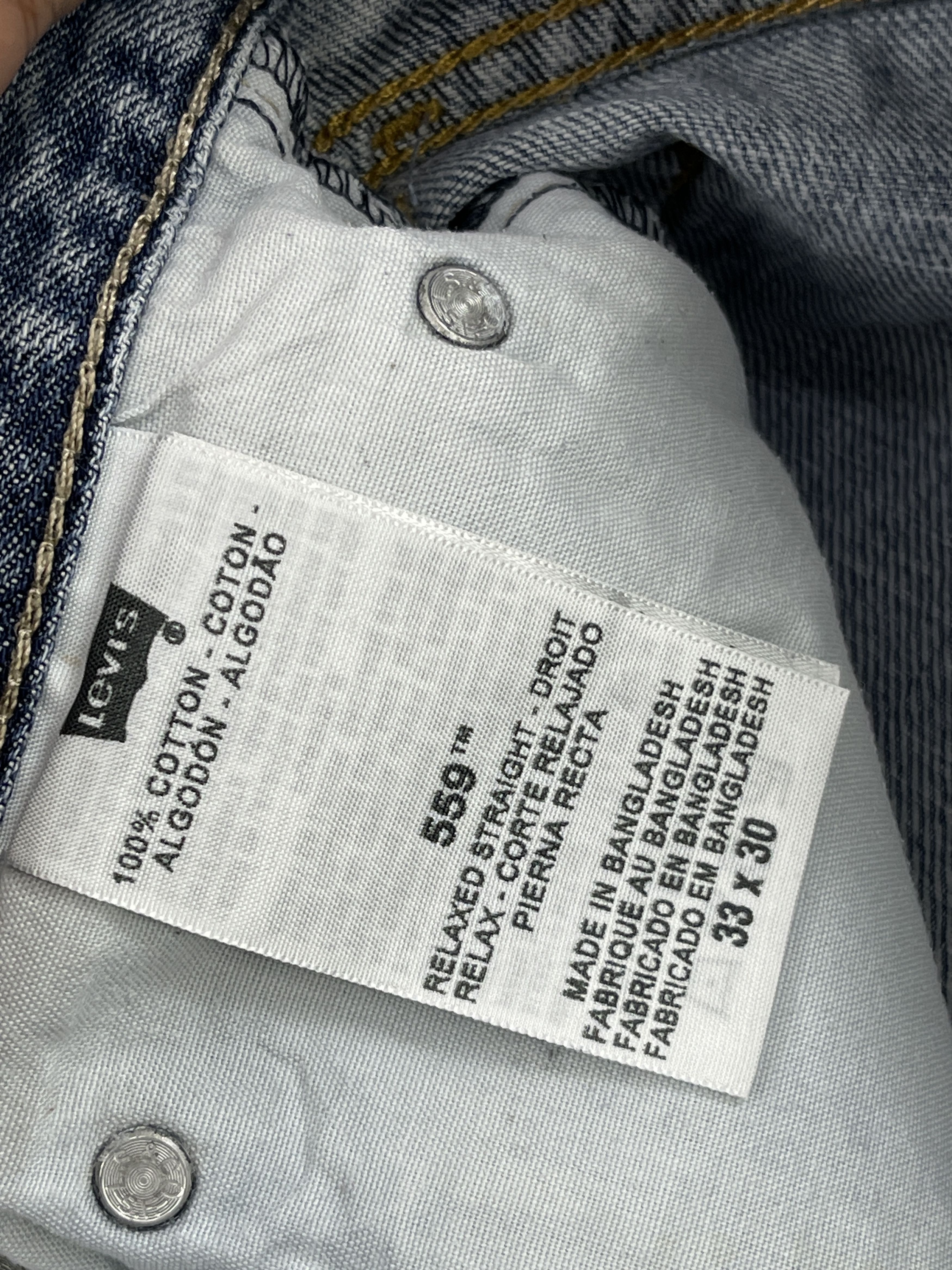 Levi's × Vintage Light Washed Vintage Levis 559 Jeans DP2505 Size US 33 - 8 Thumbnail