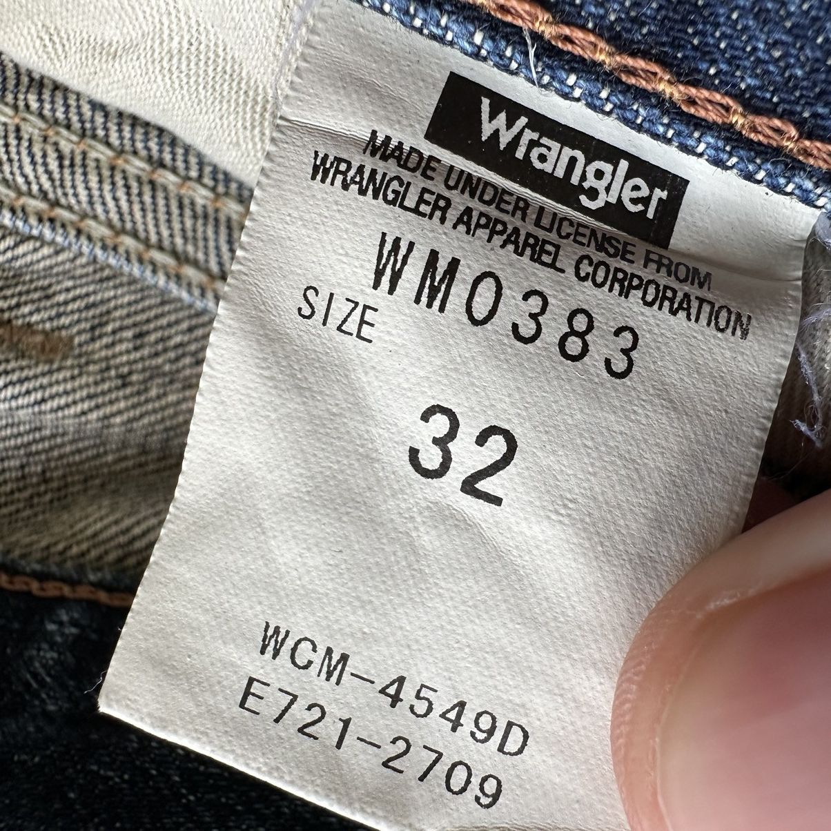 Japanese Brand × Jean × Vintage Vintage Wrangler Distressed Faded Denim Jean Pant W34 Size US 34 / EU 50 - 6 Thumbnail
