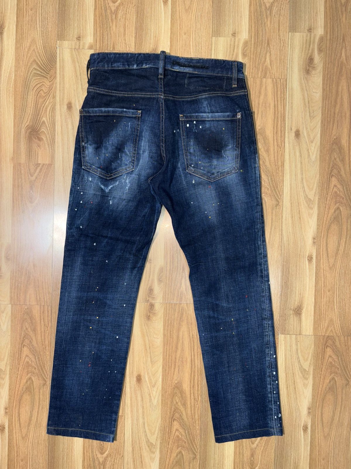 Dsquared2 Dsquared2 2021 "Cool Guy" Distressed Paint Splatter Jeans Size US 30 / EU 46 - 2 Thumbnail