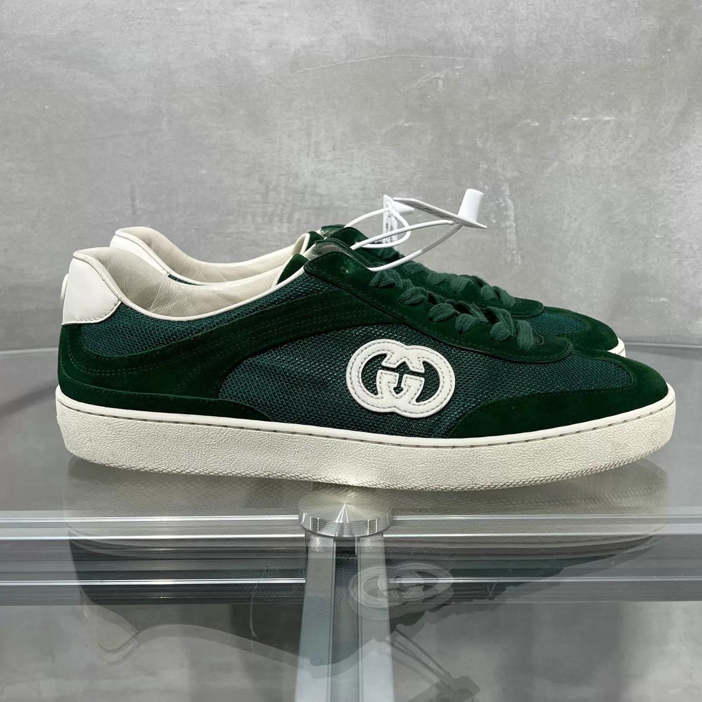 Gucci Gucci Interlocking Decon Sneakers White Green UK6/40 Size US 7 / EU 40 - 4 Thumbnail