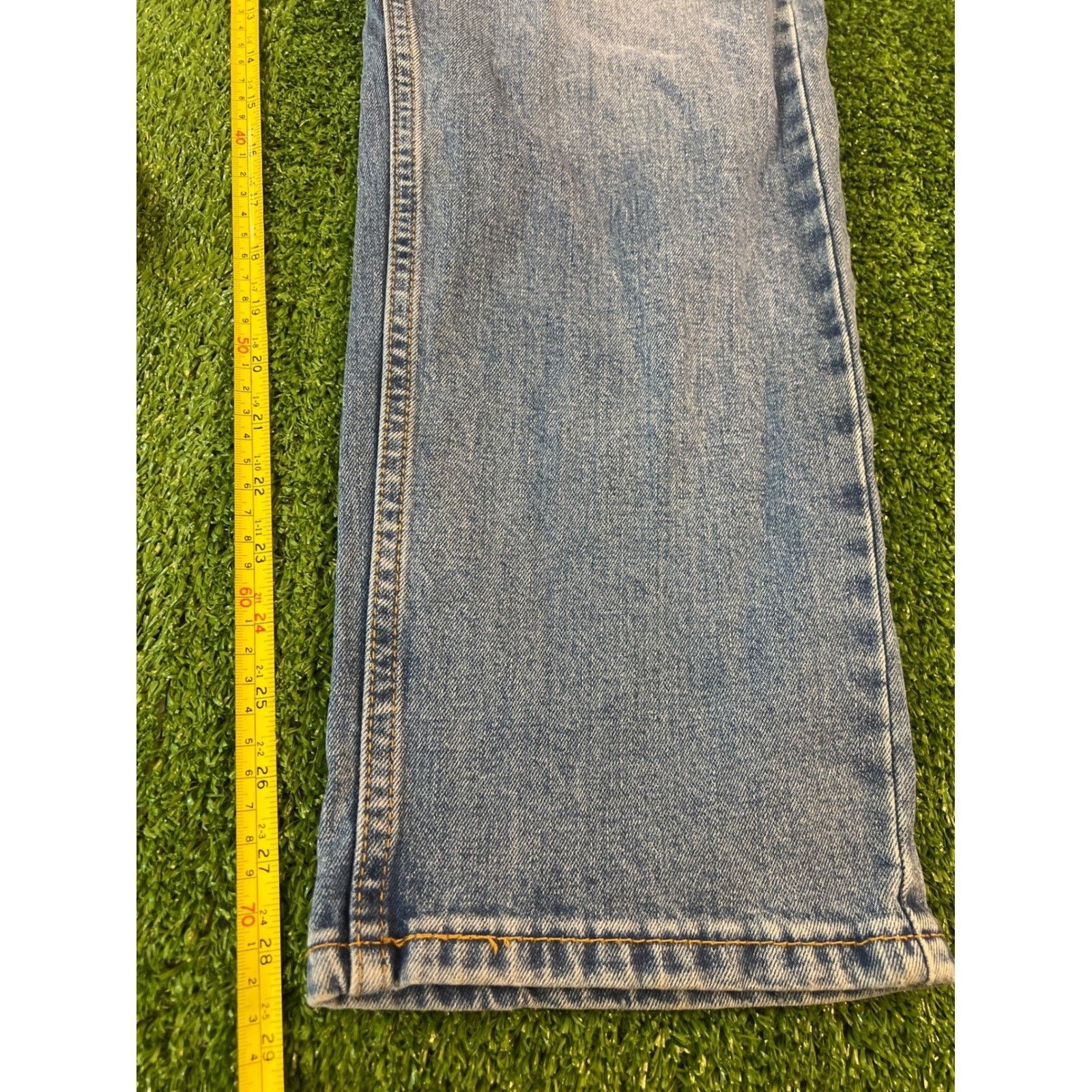 Levi's Levis 505 Straight Fit Jeans Mens 33X30 Medium Wash Size US 33 - 2 Thumbnail