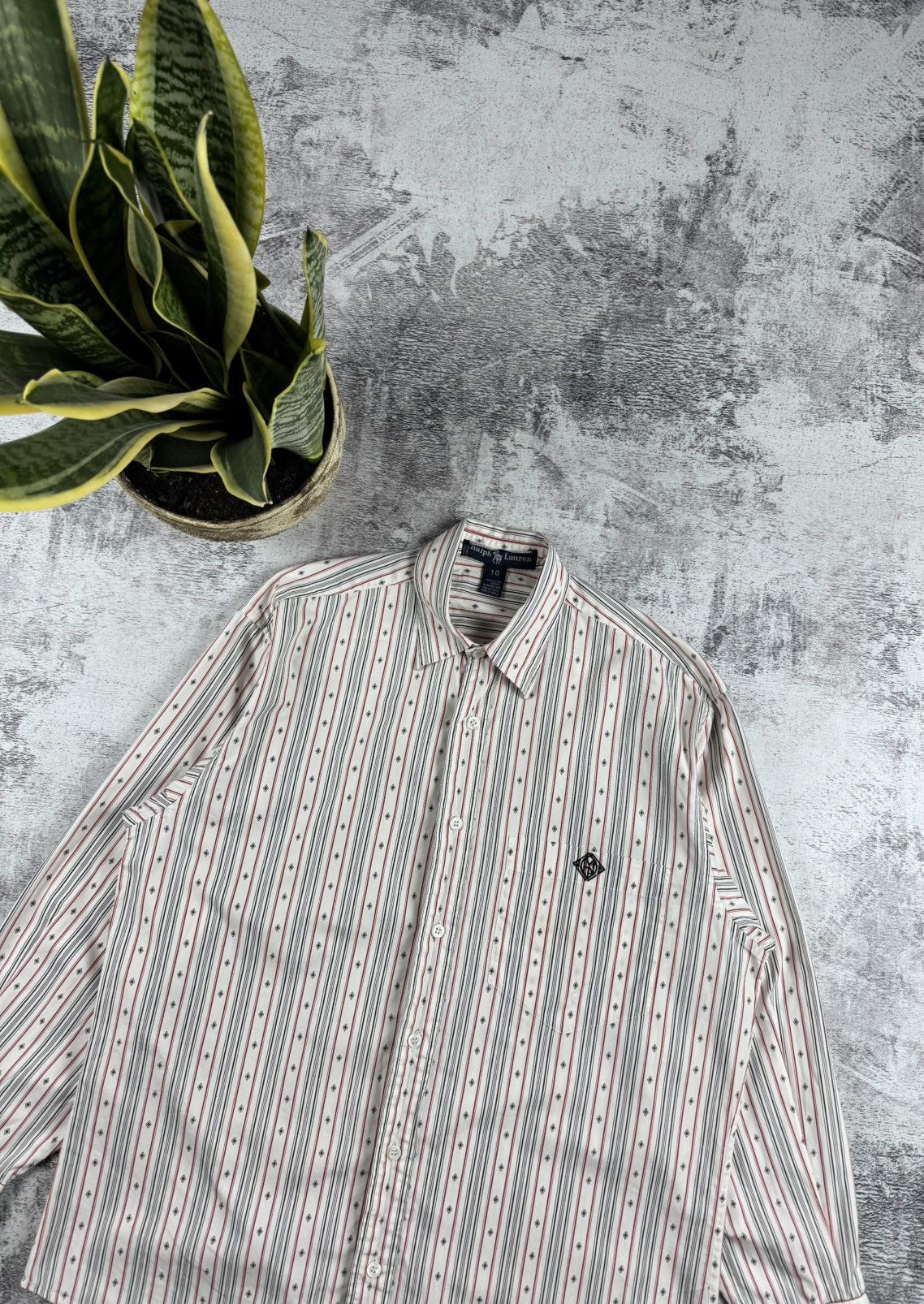 Polo Ralph Lauren Polo Ralph Lauren Made in Italy Striped Longsleeve Shirt Size US M / EU 48-50 / 2 - 5 Thumbnail