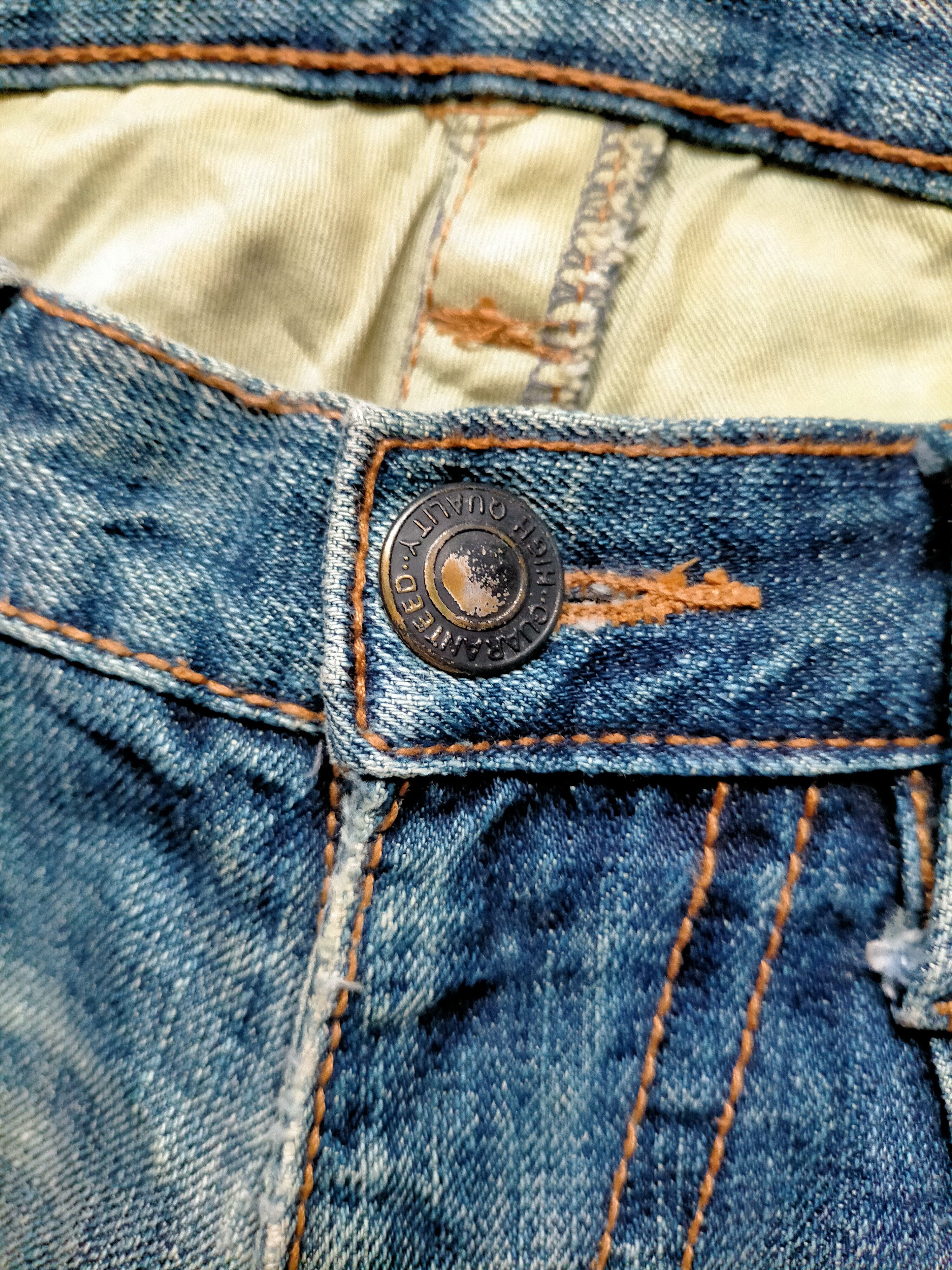 If Six Was Nine × Japanese Brand Ozz First Pin Ball Japan Stude Punk Style Denim Pants Size US 32 / EU 48 - 21 Thumbnail
