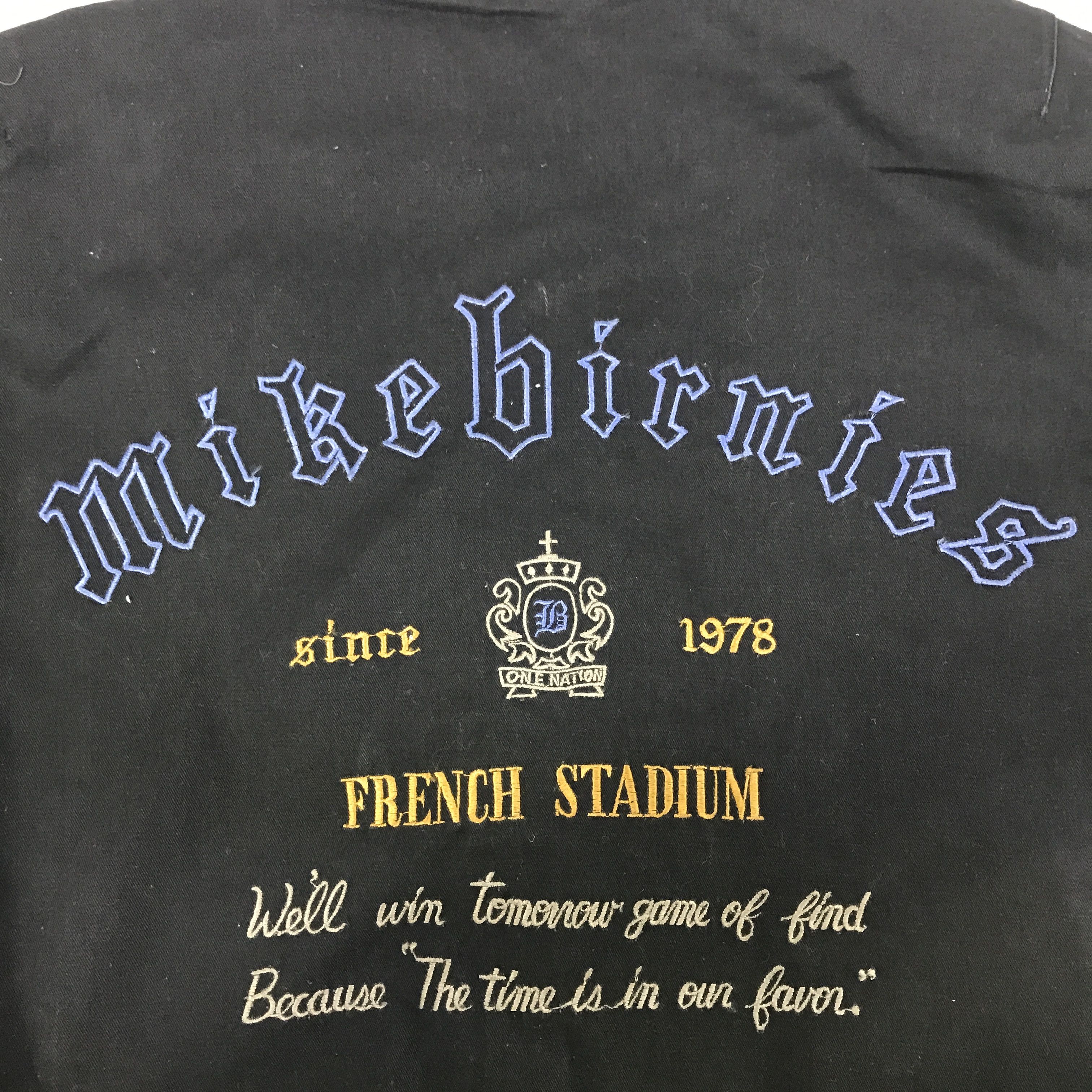 Vintage Vintage Mike Birnies Bomber black faded Jacket K92B17 Size US L / EU 52-54 / 3 - 10 Thumbnail