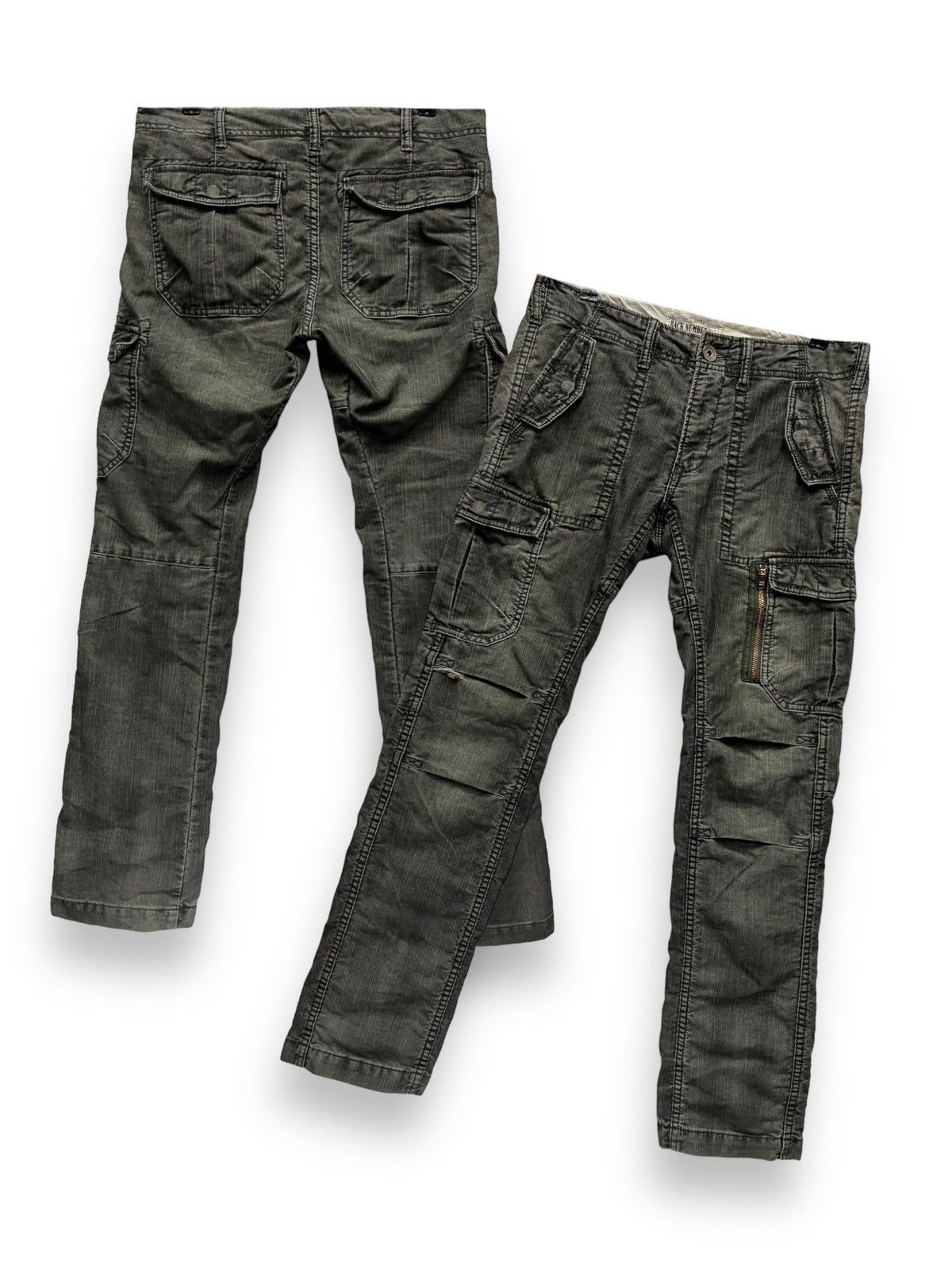 🔥Vintage BACK NUMBER Distressed Corduroy Multipocket Cargo