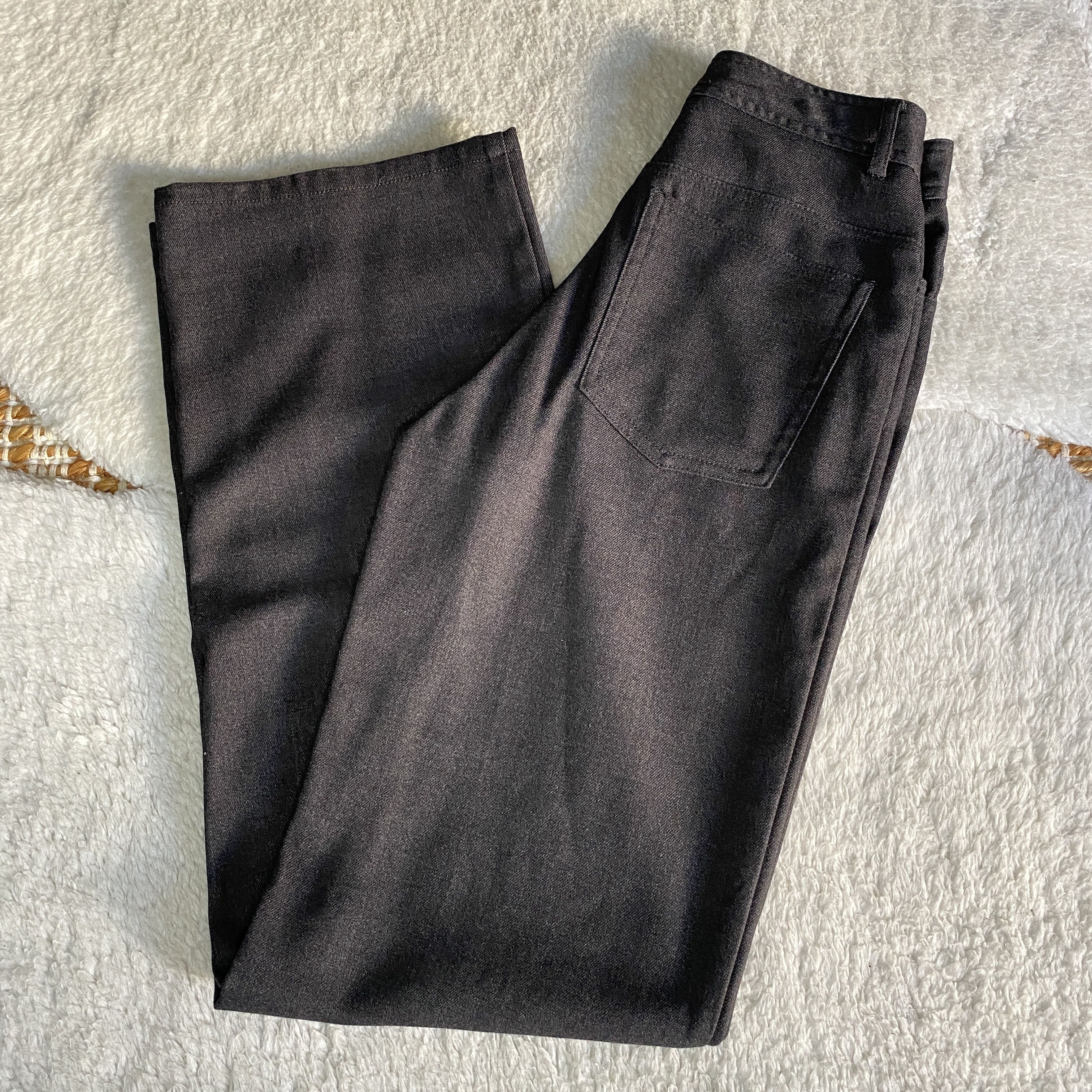 Mango Mango Charcoal Grey High Waisted Wide Leg Tailored Pants Size 26" / US 2 / IT 38 - 1 Thumbnail