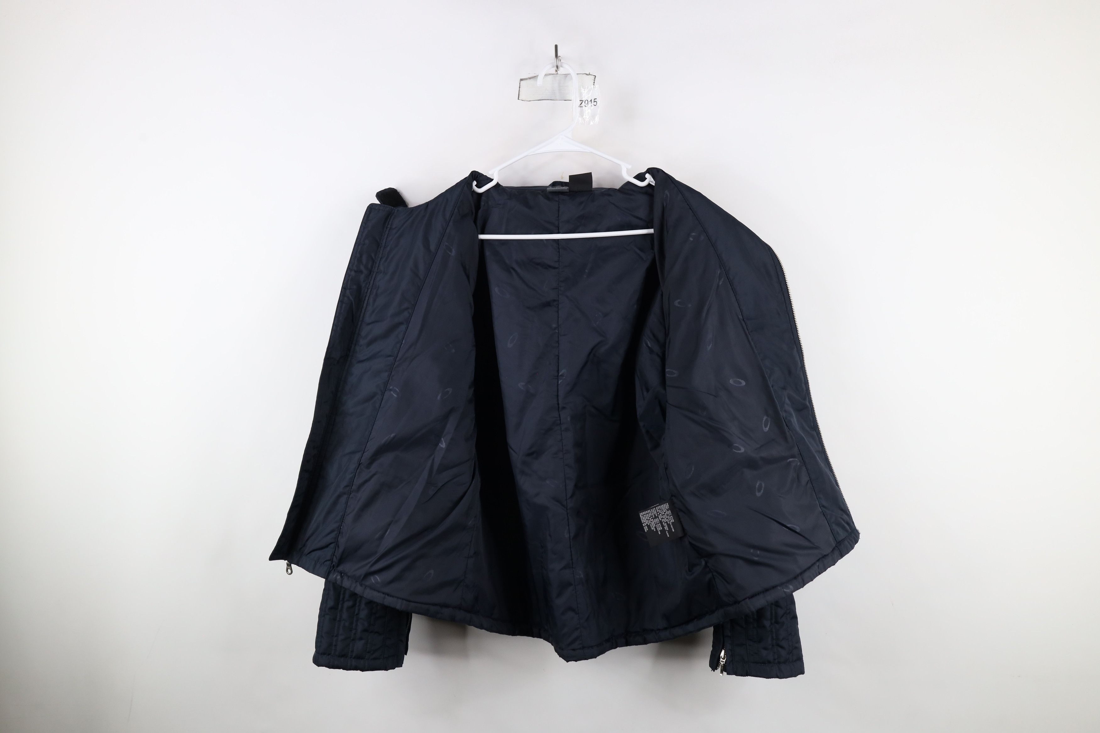 Oakley × Vintage Vintage Oakley Software Cafe Racer Bomber Jacket Blue Size US L / EU 52-54 / 3 - 7 Thumbnail