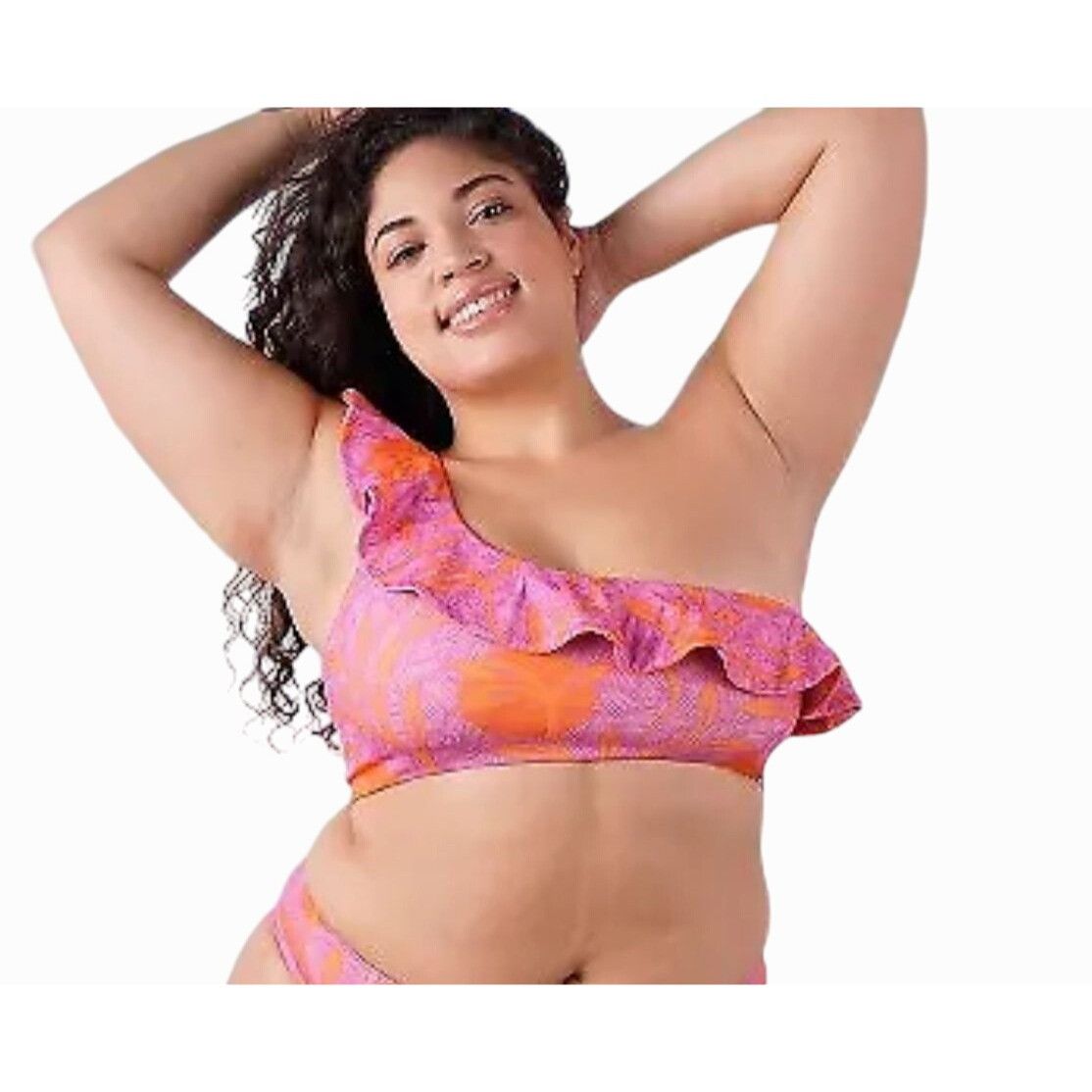 Other Liberty & Justice-Women's One Shoulder Ruffle Bikini Top - P Size ONE SIZE - 1 Thumbnail