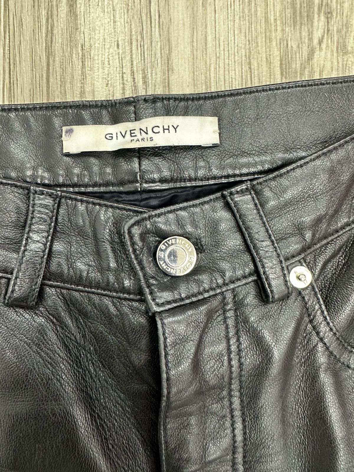 Givenchy Givenchy Riccardo Tischi 3 Star Leather Pants Size US 30 / EU 46 - 5 Thumbnail