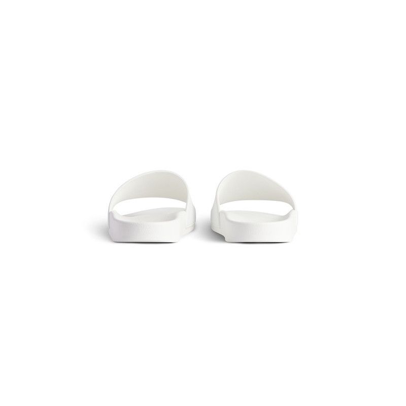 Balenciaga o1w1db10526 Pool Slide Sandals in White Size US 12 / EU 45 - 5 Thumbnail