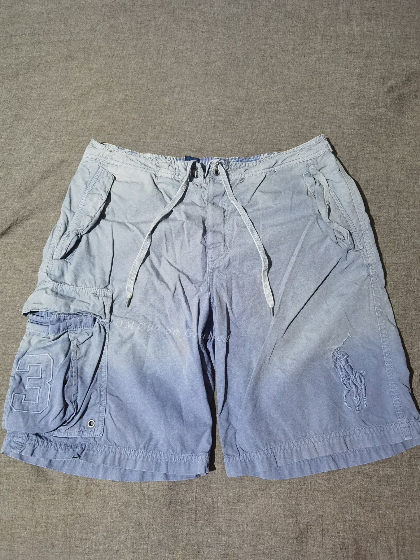RRL Ralph Lauren RRL Vintage Blue Dye Distressed Shorts Size US 30 / EU 46 - 1 Thumbnail