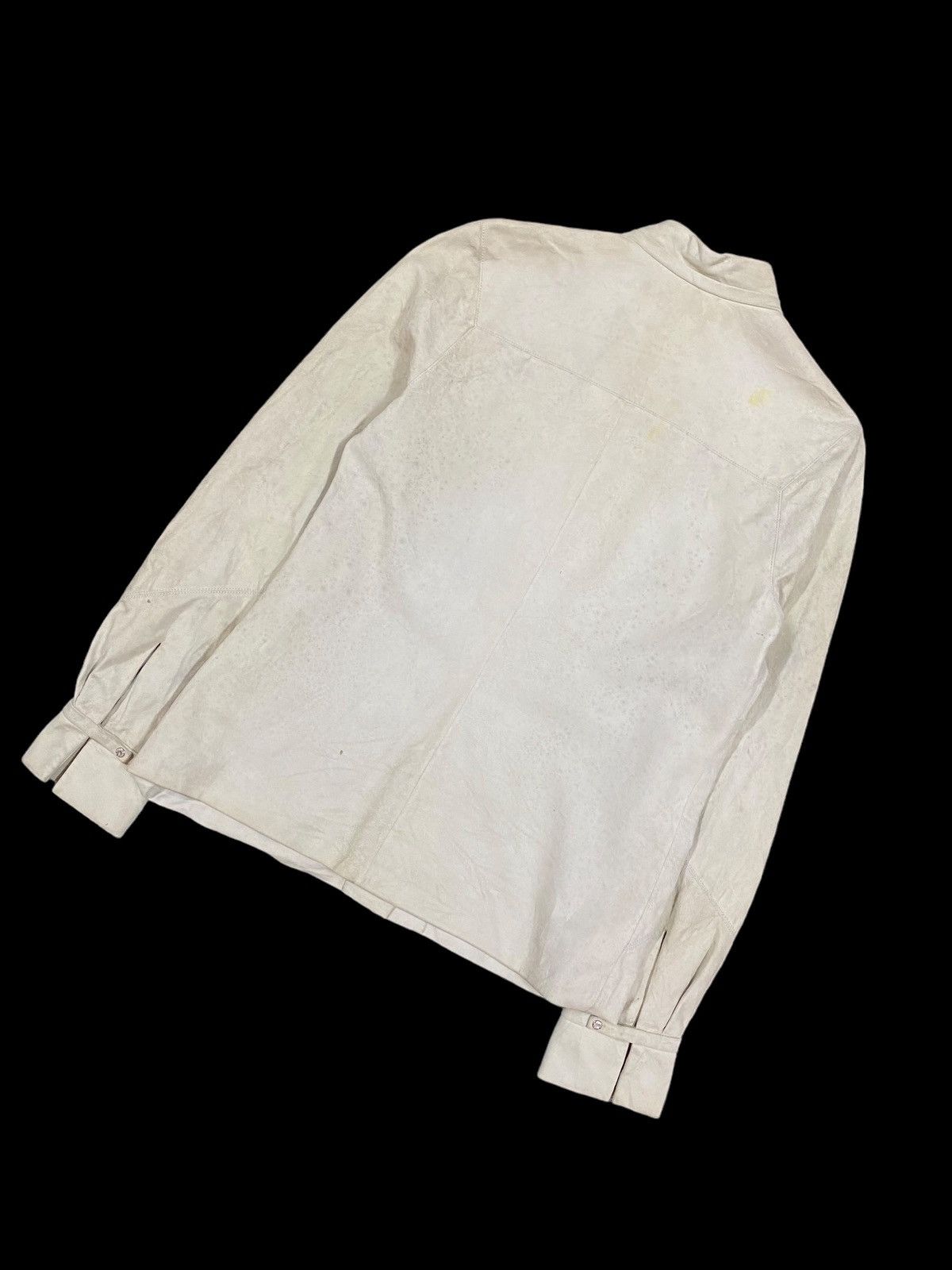 Loewe Authentic🔥Loewe Goat Skin/Silk Liner Button Ups Shirt Size US XXS / EU 40 - 22 Thumbnail