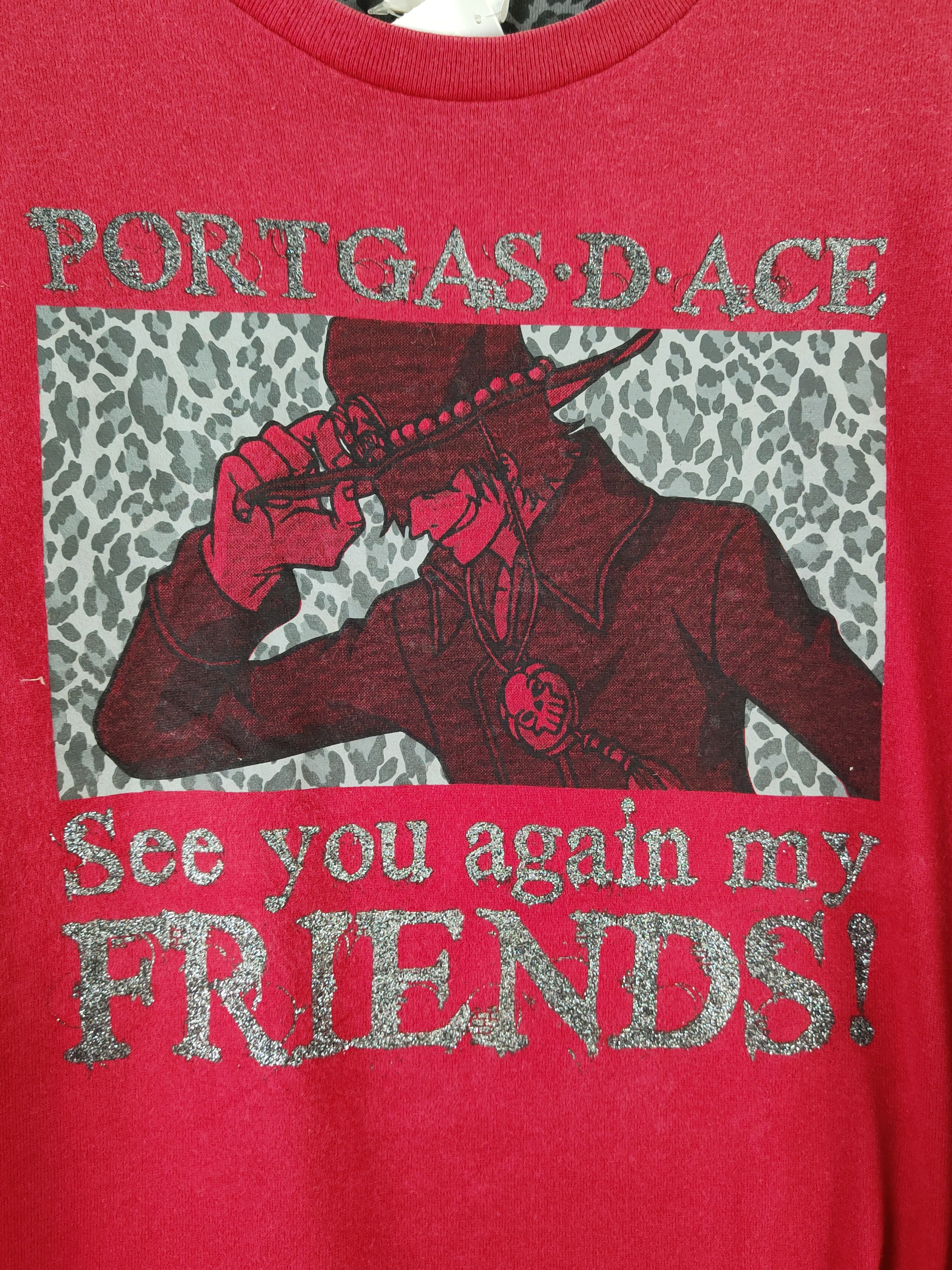 Anime DLL One Piece portgas D Ace Red Long Sleeve T-shirt #1444 Size US L / EU 52-54 / 3 - 3 Thumbnail