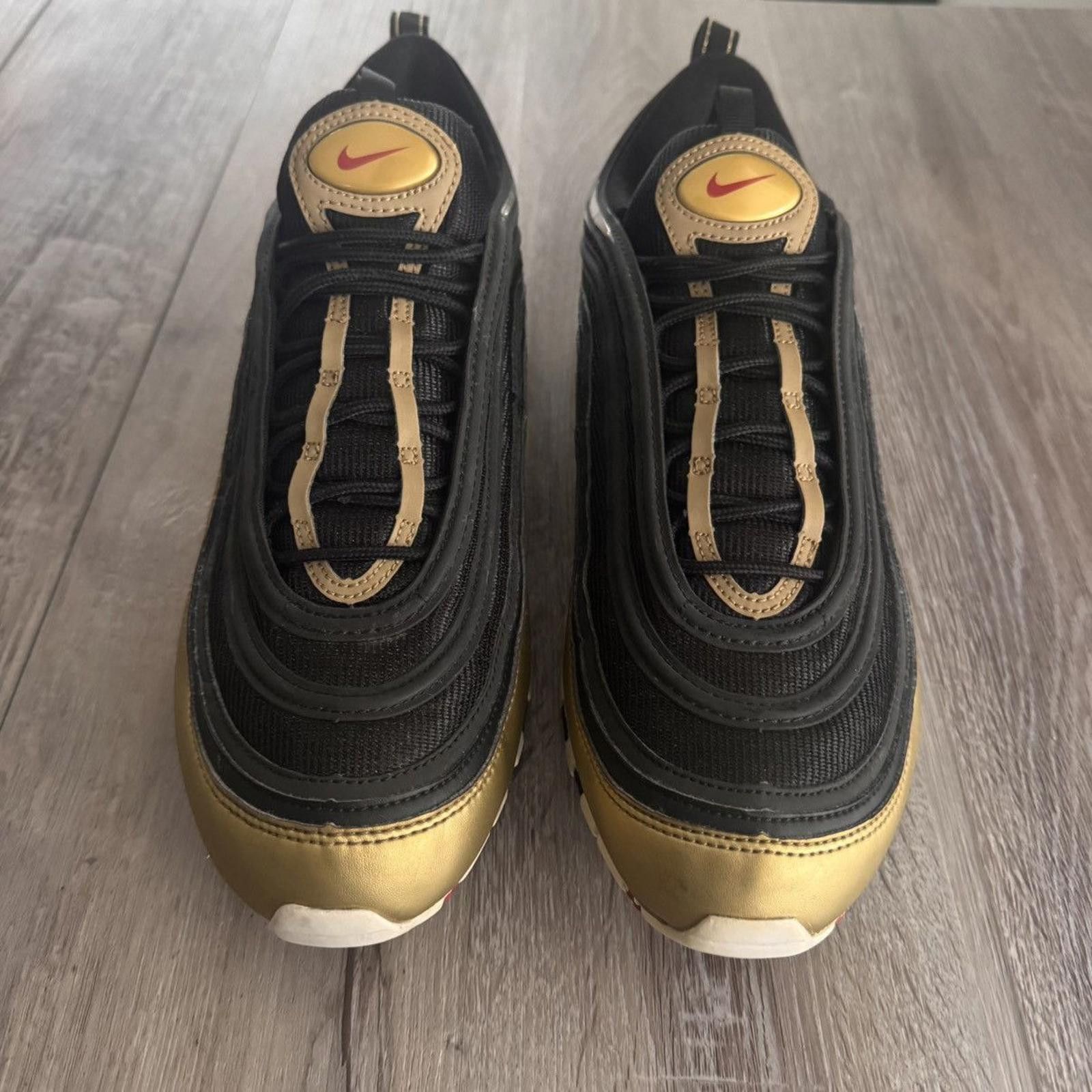 Nike NIKE • Air Max '97 "Black Metallic Gold" (13M) Size US 13 / EU 46 - 4 Thumbnail