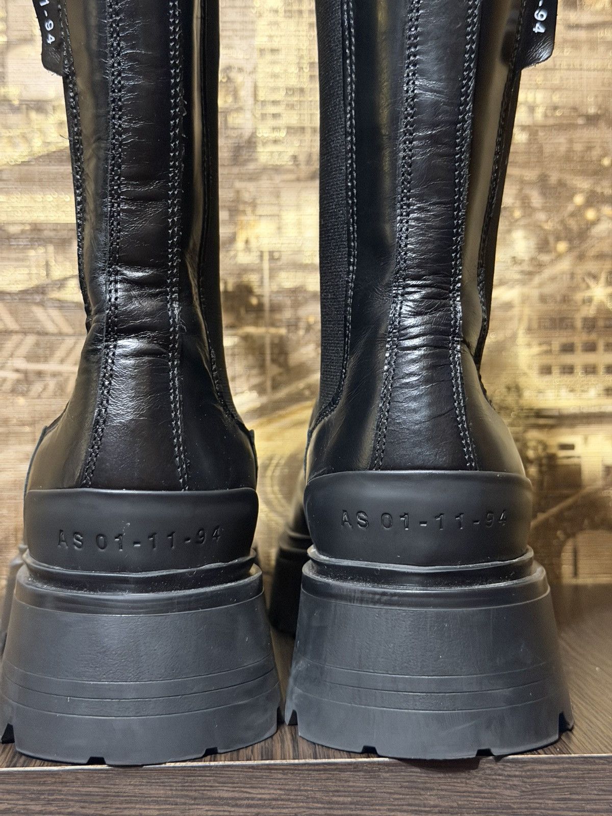 Allsaints AllSaints Boots Amber Black Leather Size 39 Size US 9 / IT 39 - 8 Thumbnail