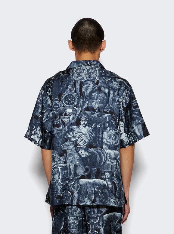 Givenchy o1mle0326 Hubert Objects Shirt in Blue Size US XS / EU 42 / 0 - 4 Thumbnail