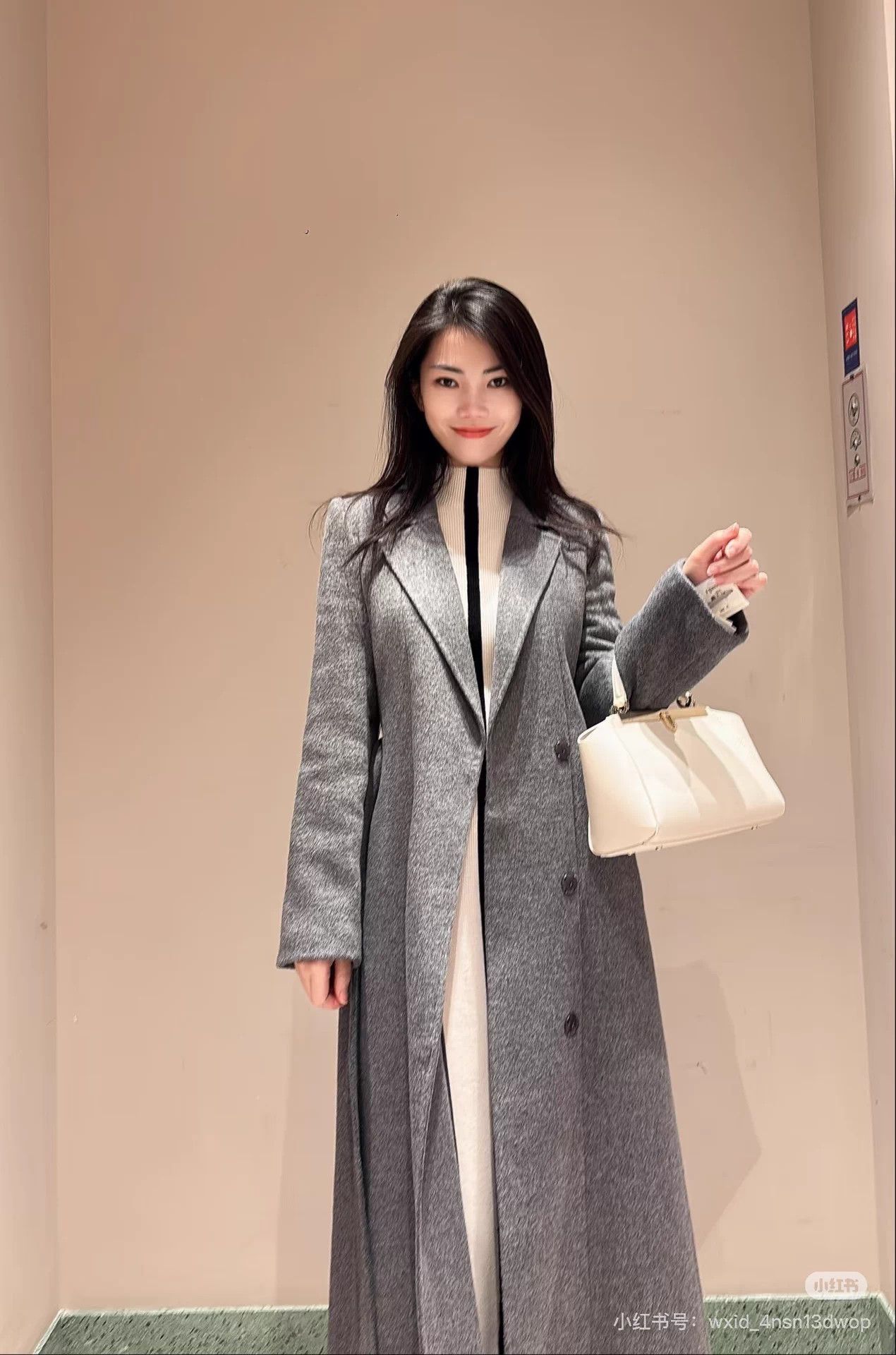 Dior Dior Gray Tweed Waist-Cinched Full Skirt Long Wool Coat 36 Size XS / US 0-2 / IT 36-38 - 8 Thumbnail