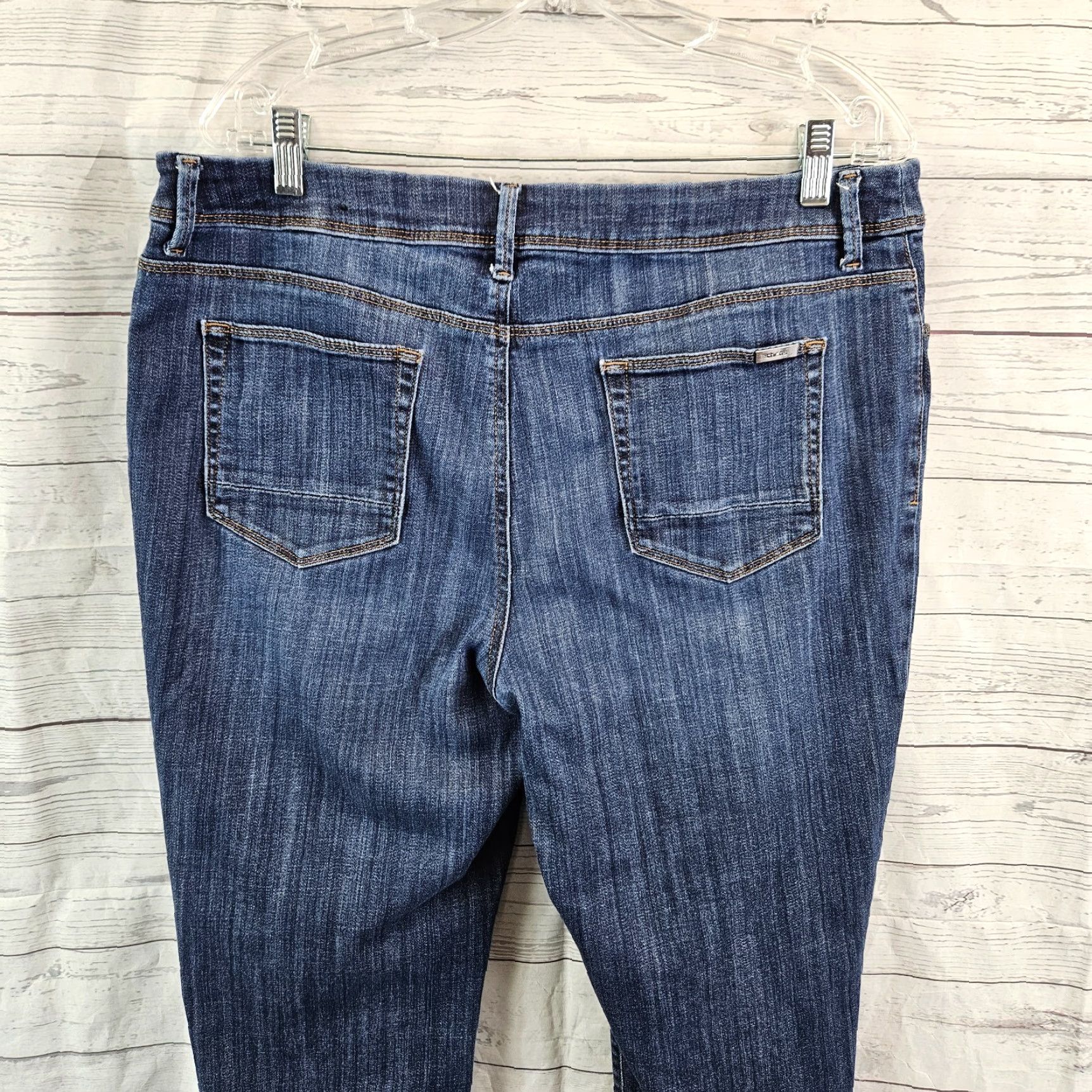 Vintage Chico's So Slimming Womens Girlfriend Crop Jeans Sz 14P Blue Mid Rise Size 36" / US 14 / IT 50 - 4 Thumbnail