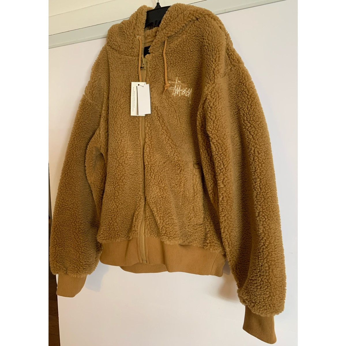 Stussy STUSSY LOGO SHERPA FLEECE HOODIE JACKET Size US S / EU 44-46 / 1 - 17 Thumbnail