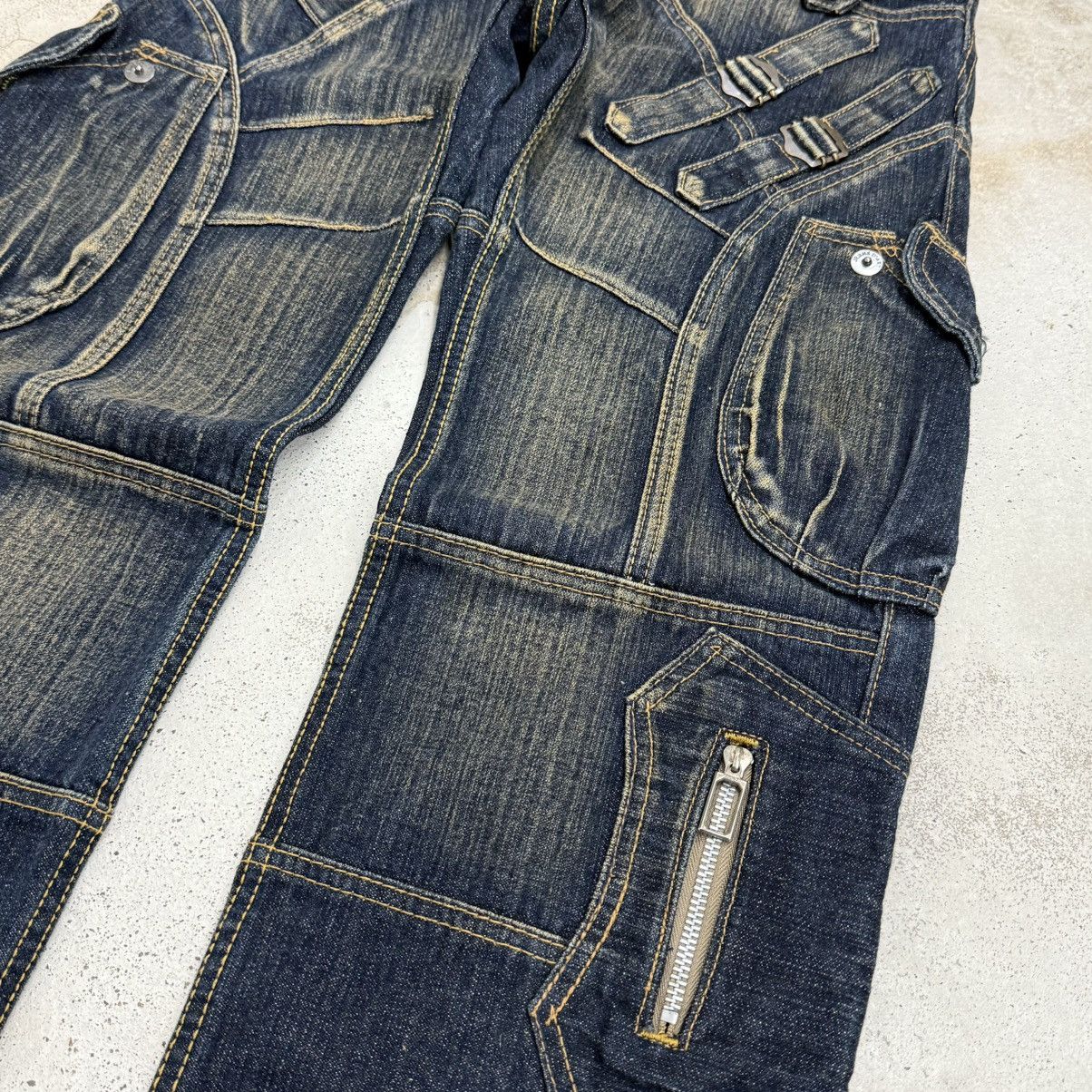 Japanese Brand Jeans De Art Utility Art Mudwash Heavy OZ Denim Pants Size US 30 / EU 46 - 8 Thumbnail
