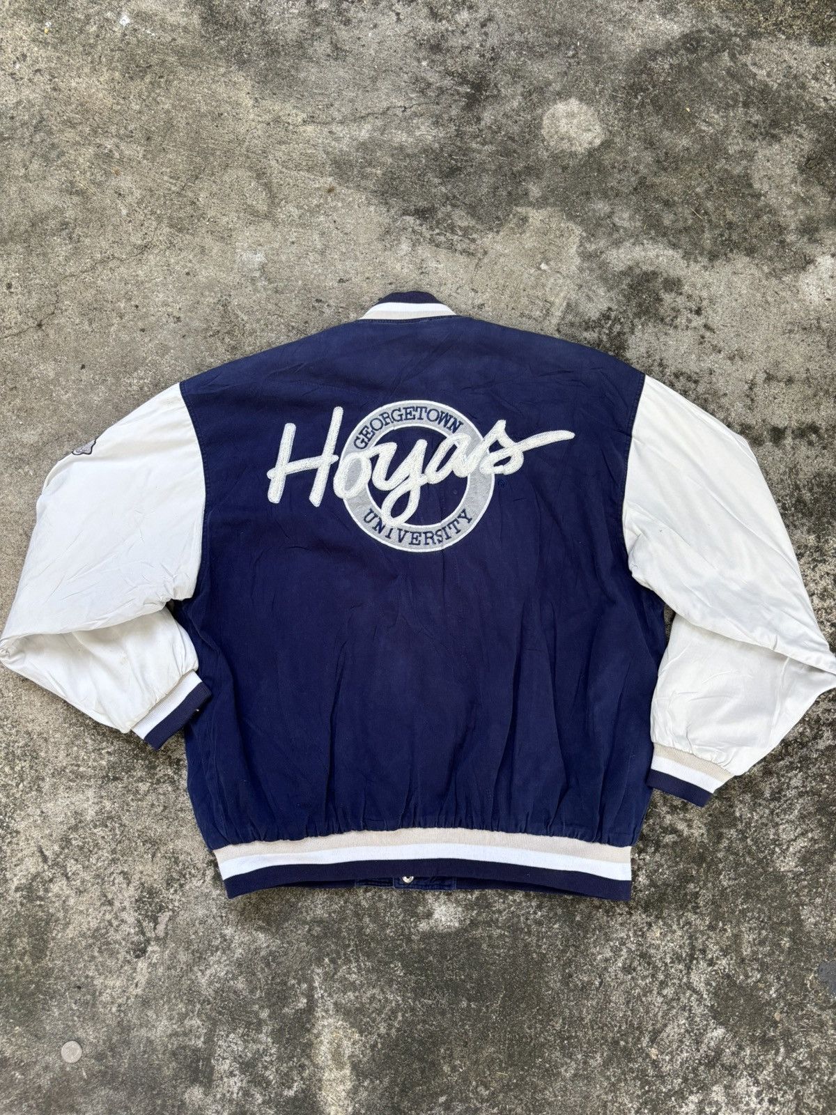 Vintage VINTAGE HOYAS COLLEGIATE VARSITY JACKET Size US XL / EU 56 / 4 - 6 Thumbnail