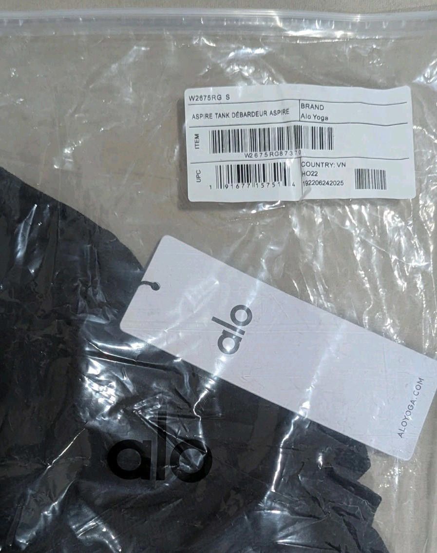 Alo Alo Yoga Aspire Tank – Black, Size S Size S / US 4 / IT 40 - 7 Thumbnail