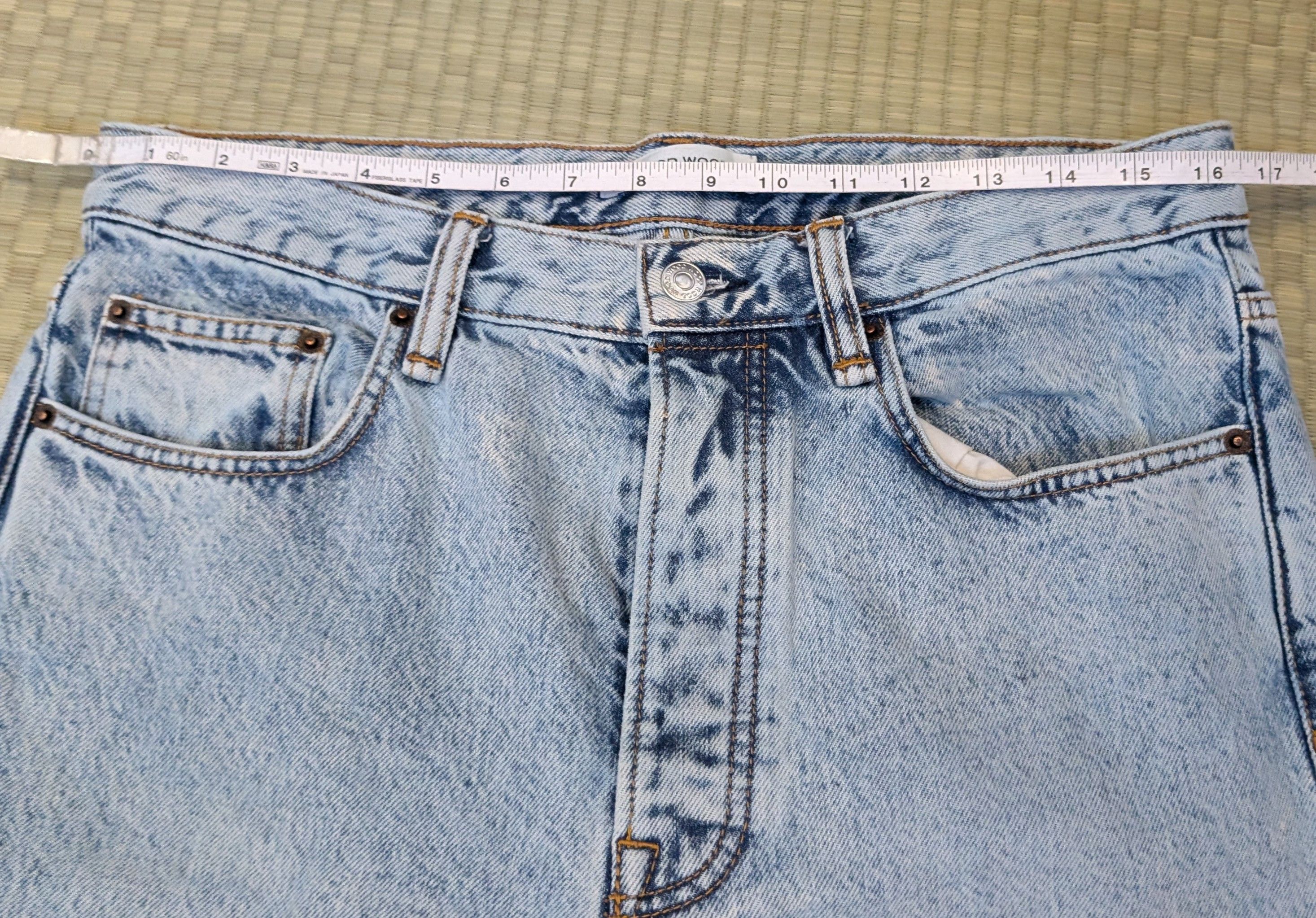 Wood Wood Wood Wood Al Rigid Straight Leg Jeans in Heavy Wash Size US 31 - 7 Thumbnail