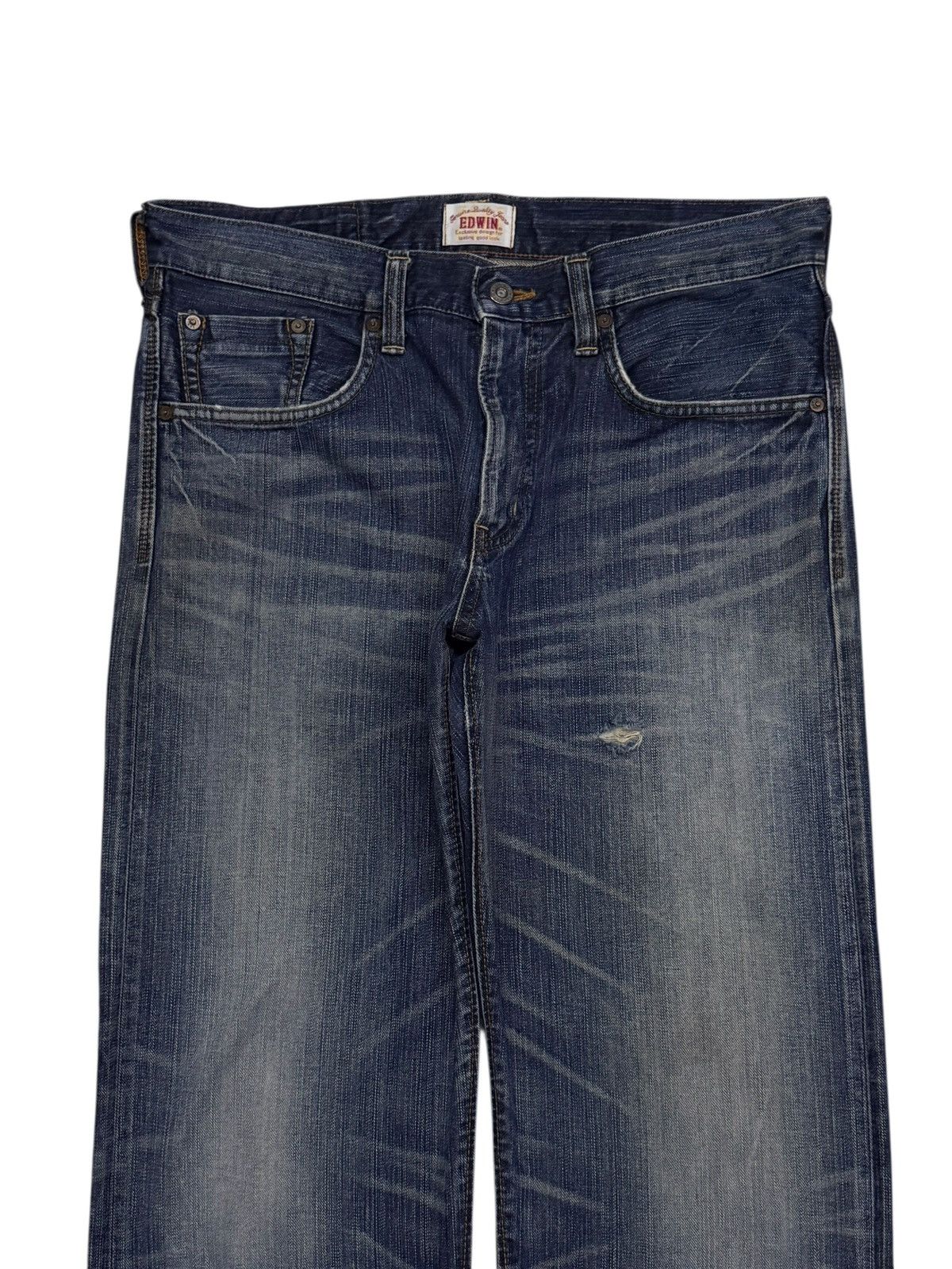 Edwin Vintage 00s Edwin 403XV Denim jeans | Japan Market | W35 Size US 35 - 4 Thumbnail