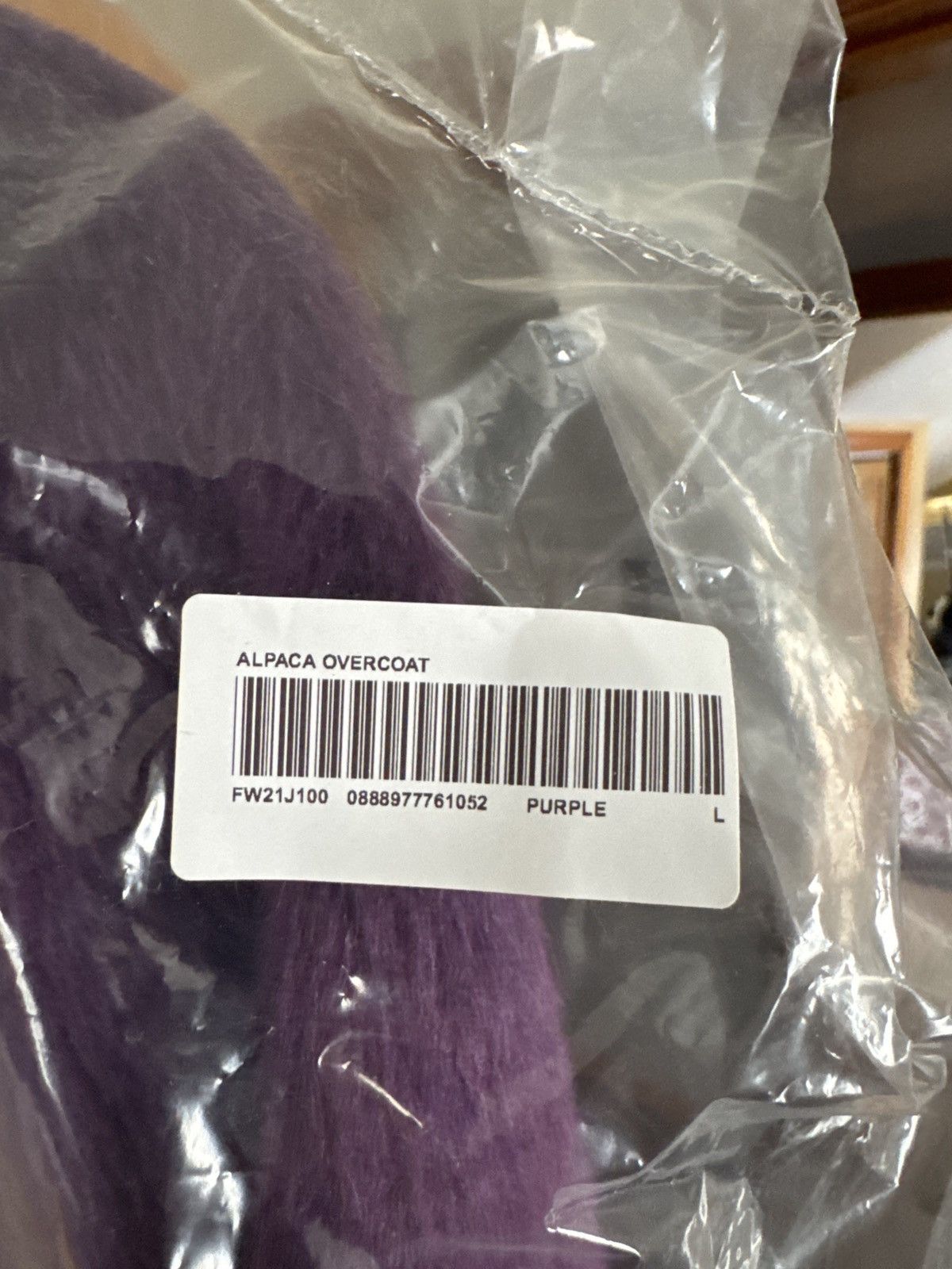 Loro Piana × Supreme Supreme Alpaca Overcoat Purple Size US L / EU 52-54 / 3 - 6 Thumbnail