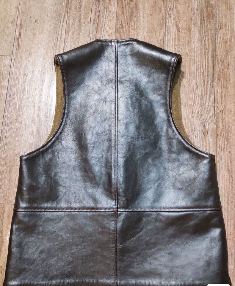 The Real McCoy's The Real McCoys Size36 ‘Jerkin Vest’ Horsehide Chamois Vest Size US M / EU 48-50 / 2 - 2 Thumbnail