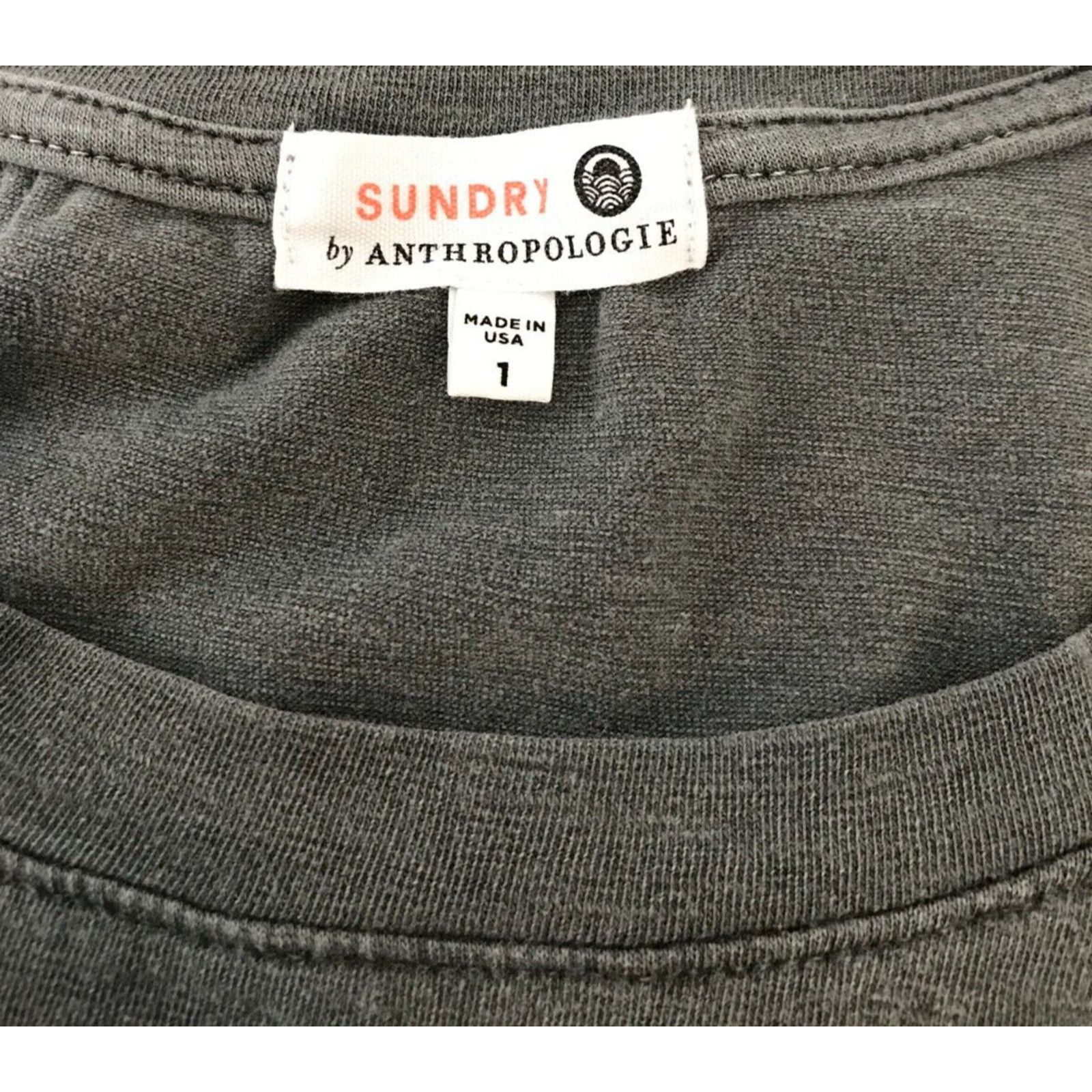 Anthropologie Anthropologie Sundry Shirred Puff Long Sleeve Dress Carbon Size S / US 4 / IT 40 - 5 Thumbnail