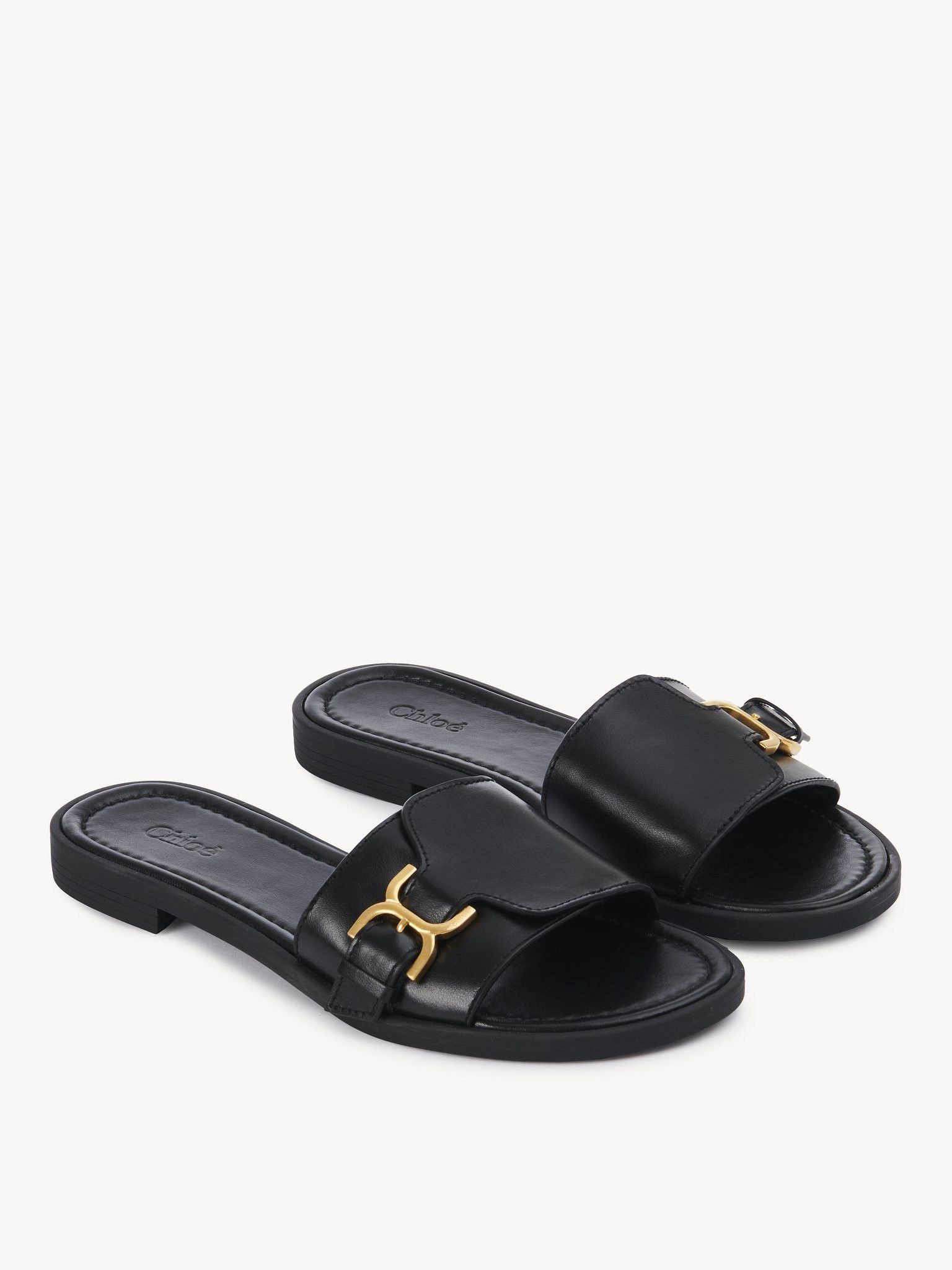 Chloe oc11z0625 Marcie Slides in Black Size US 7 / IT 37 - 2 Thumbnail