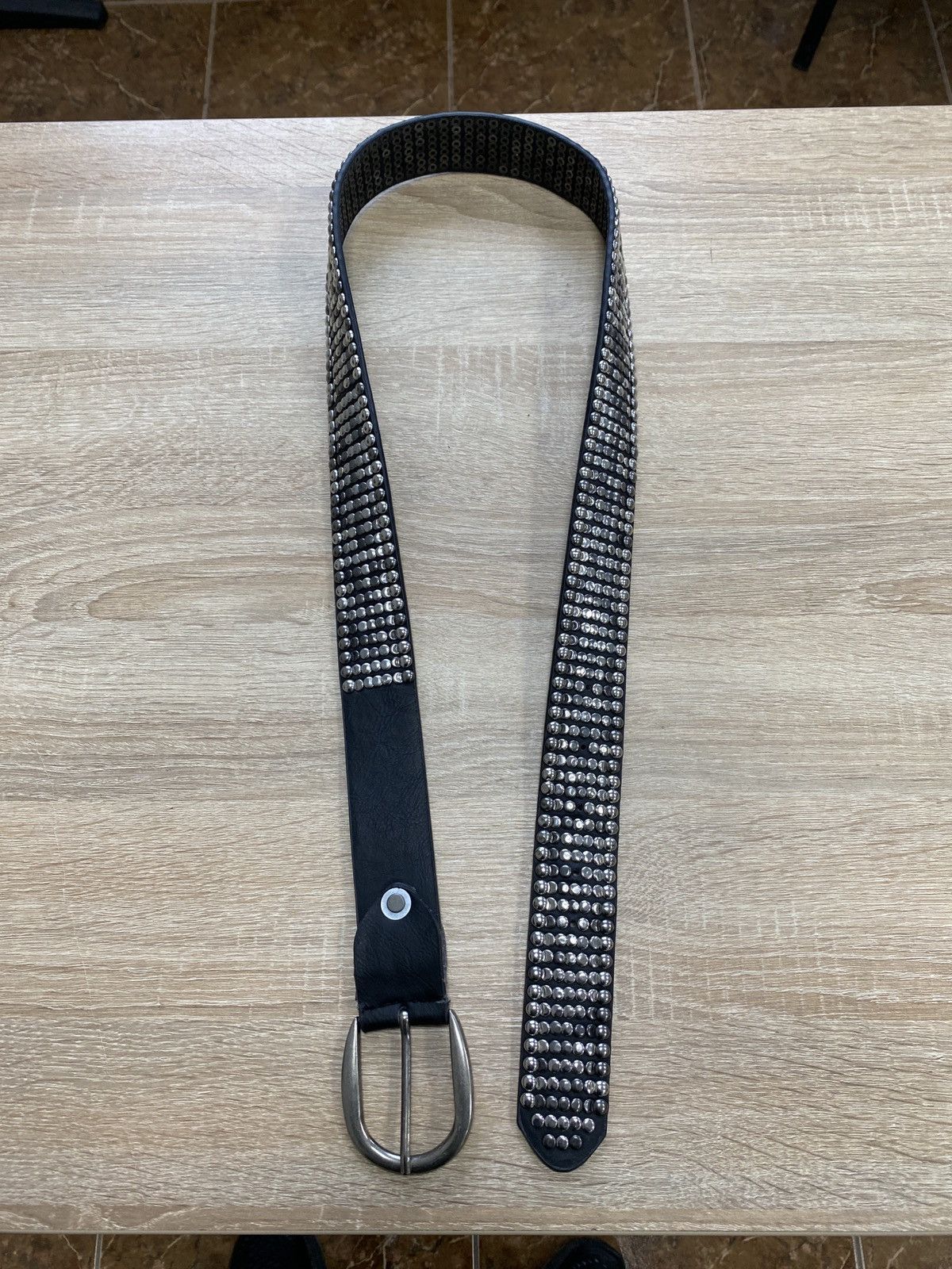 Japanese Brand 🇺🇸 Vintage 90s Japanese Metal Punk Rock Emo Goth Belt Japan Size ONE SIZE - 2 Thumbnail