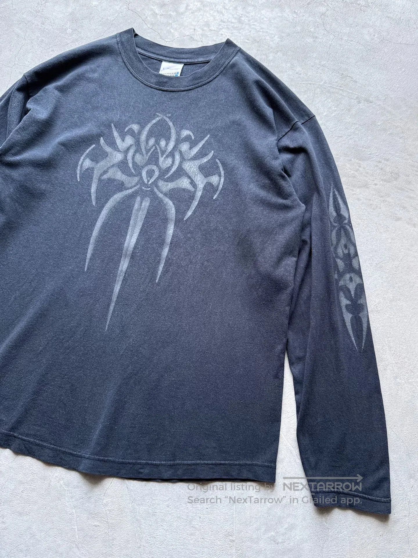 Vintage Vintage 90s Tribal Totem Graphic Longsleeve Tee. Size US L / EU 52-54 / 3 - 3 Thumbnail