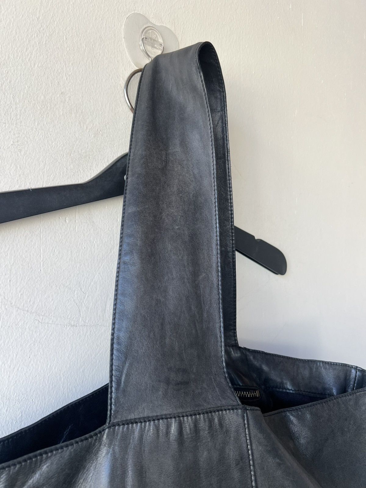 Leather Jurgen Lehl Japan Faded Patina Leather Asymmetrical Bag Size ONE SIZE - 24 Thumbnail