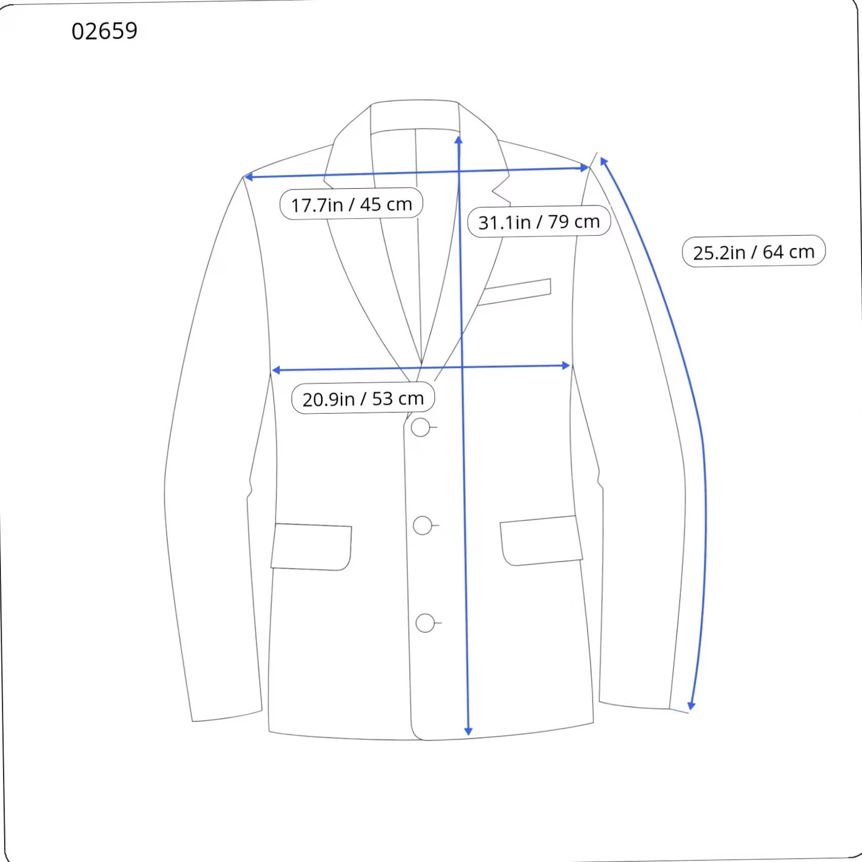 Hugo Boss HUGO BOSS Aiko/Heise Blazer Men US 42R Single Breasted Wool Pinstripe Blue Blazer Mens Regular Wool Pinstripe Blue Size 42R - 3 Thumbnail